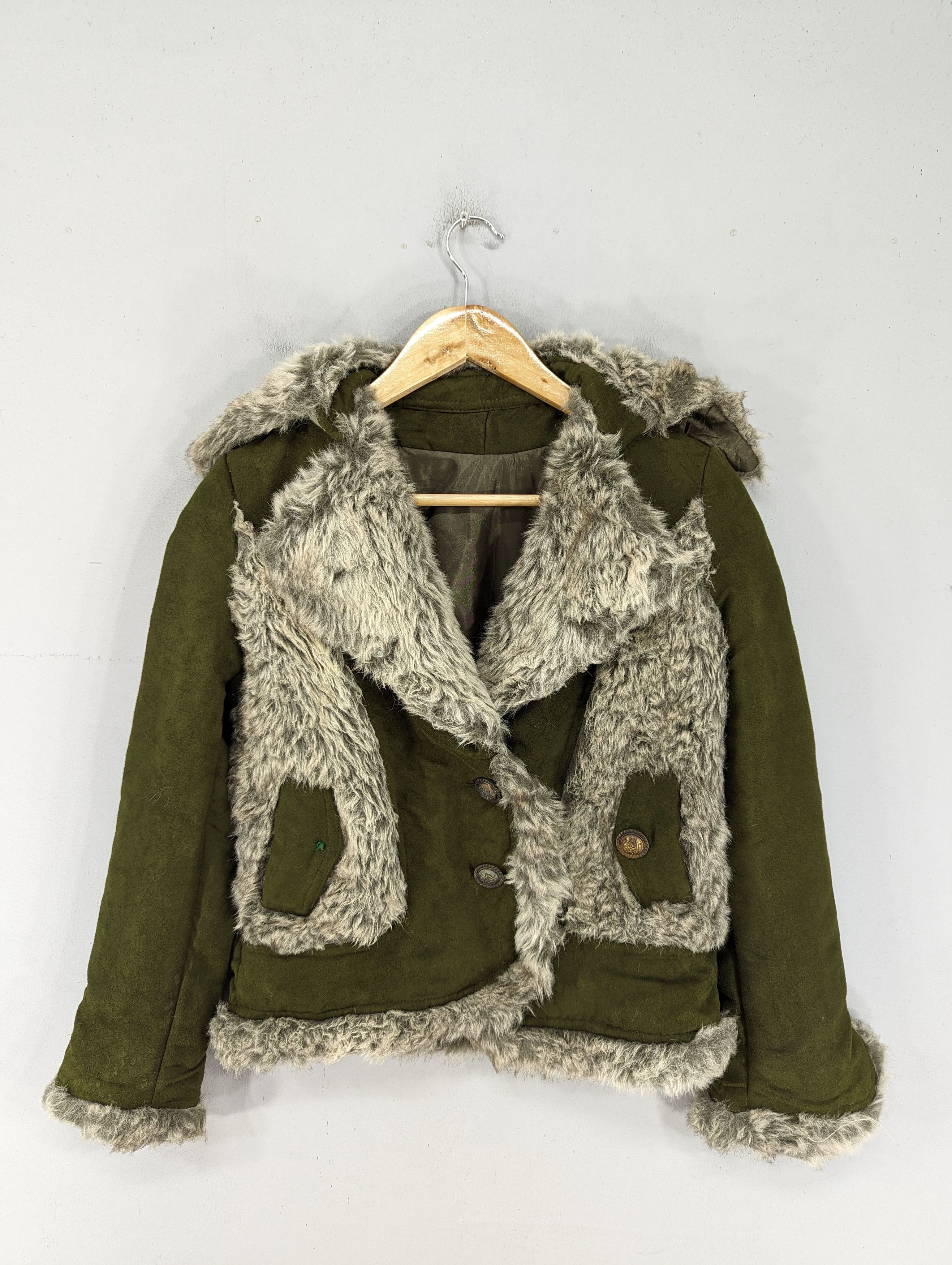 image of Vintage Unbrand Faux Fur Short Coat Jacket, Women's (Size Small)