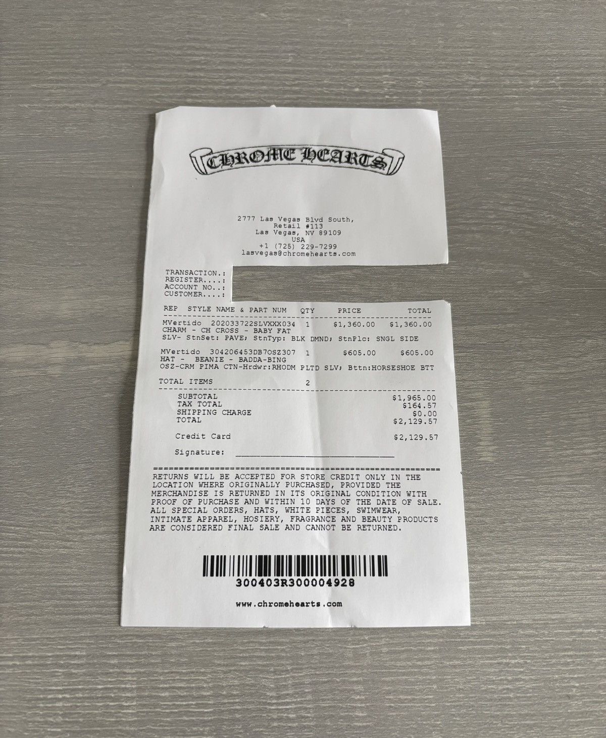 Chrome Hearts CHROME HEARTS BLACK DIAMOND BABY FAT Size ONE SIZE - 8 Thumbnail