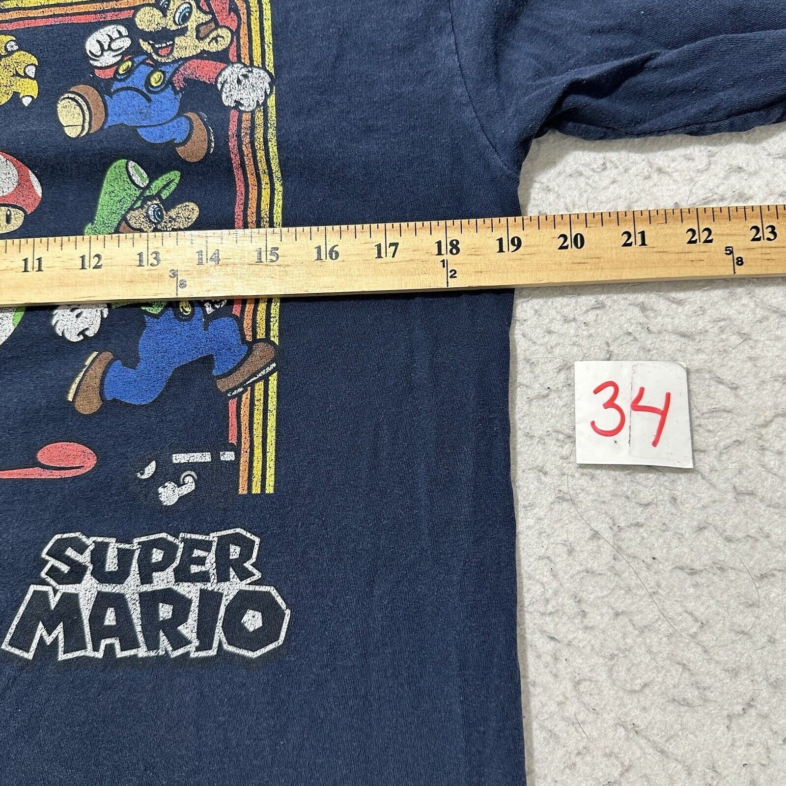 Nintendo Super Mario Medium Navy Blue Mario Luigi Graphic T Shirt Size US M / EU 48-50 / 2 - 9 Thumbnail