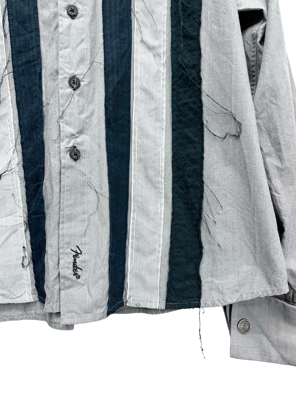Fender 🔥RARE🔥FENDER BY DA VINCI Frayed Line Patch Big Print Shirt Size US XL / EU 56 / 4 - 6 Thumbnail