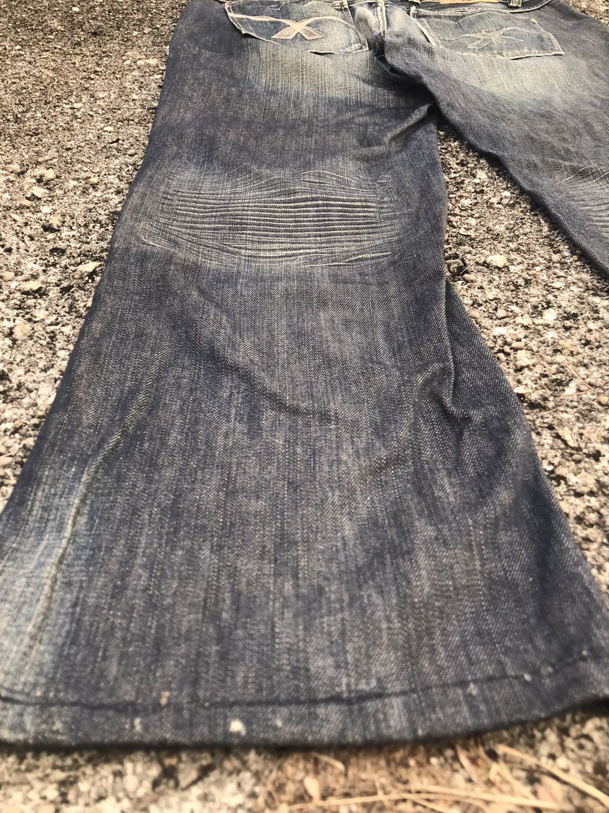 Japanese Brand 🔥Y2K SMOG Denim Flared Jeans🔥 Size US 34 / EU 50 - 5 Thumbnail