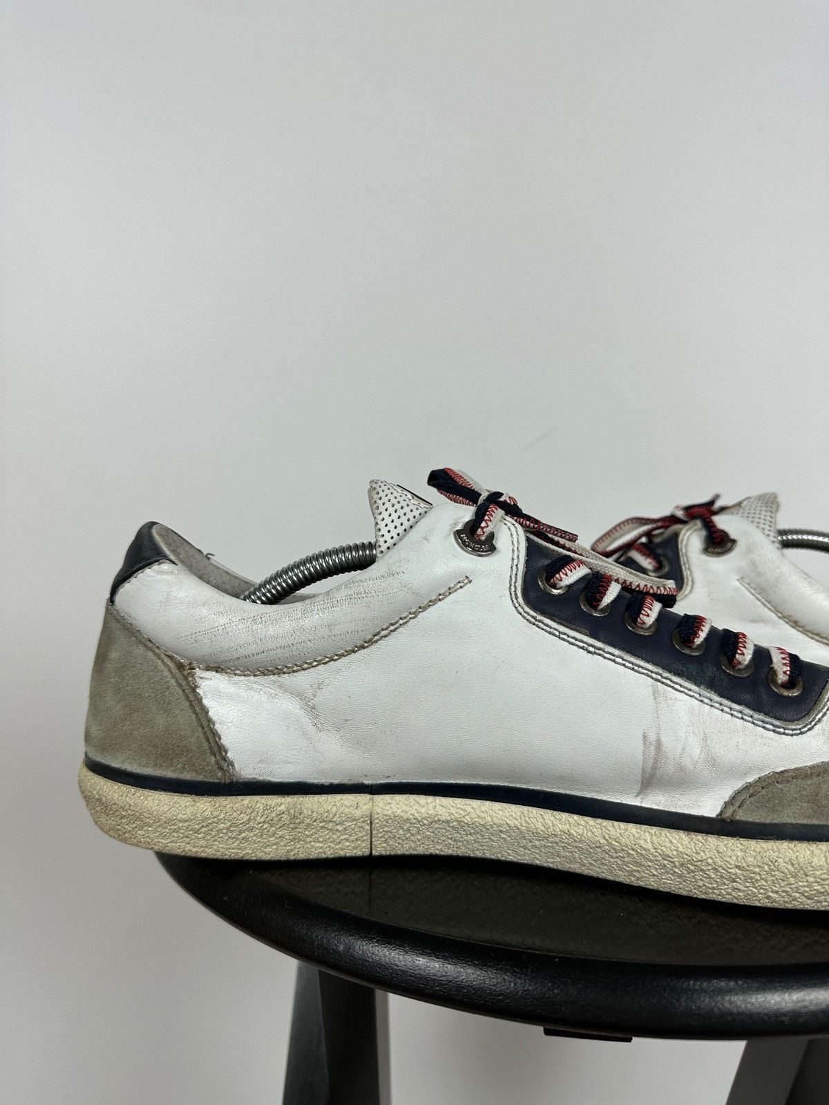 Moncler Moncler Academie Scarpa Leather Low Top Sneakers Size US 11 / EU 44 - 17 Thumbnail