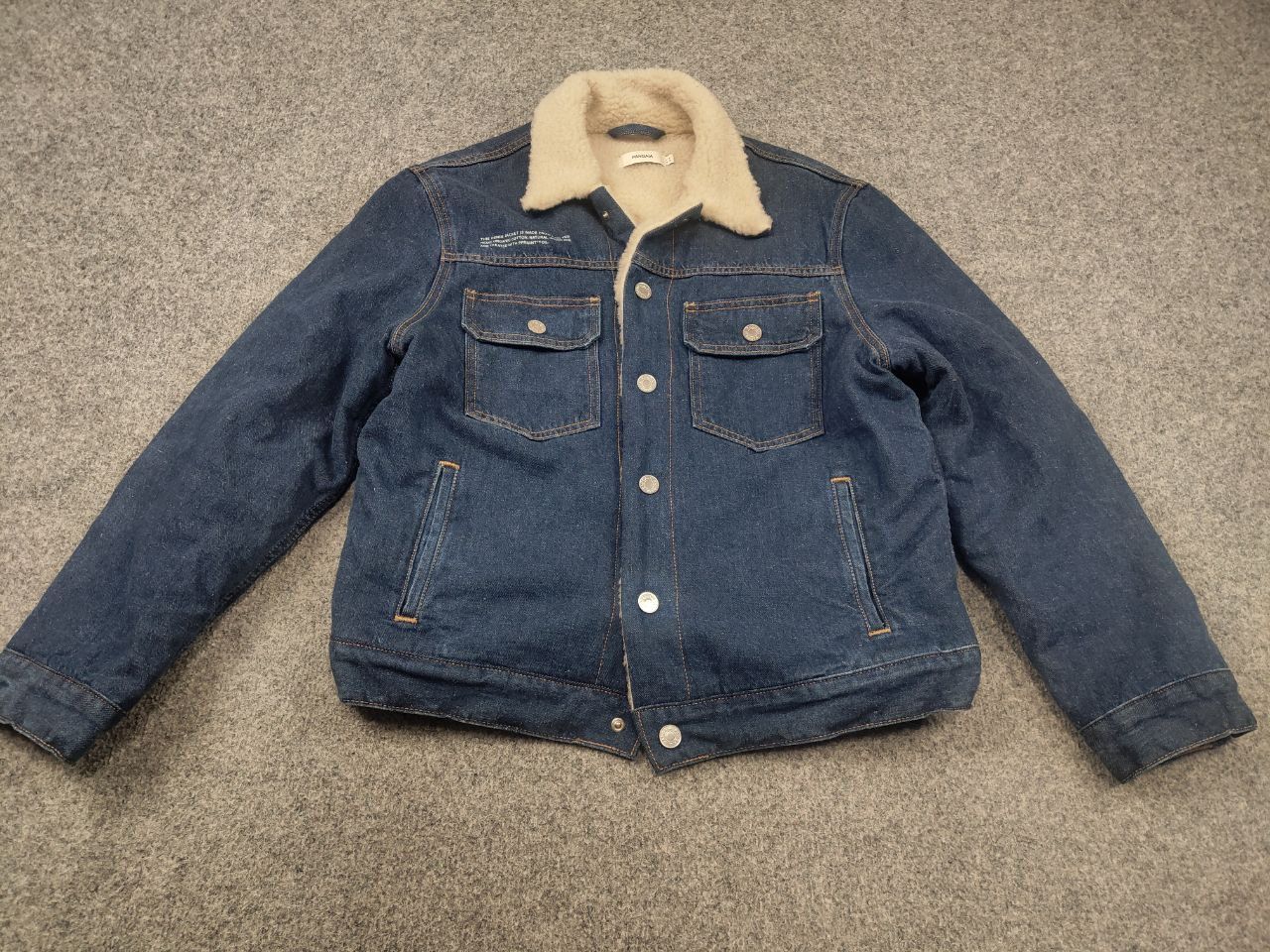 Pangaia Pangaia Design Unisex Hemp Blue Denim Sherpa Lined Jacket Size US S / EU 44-46 / 1 - 5 Thumbnail