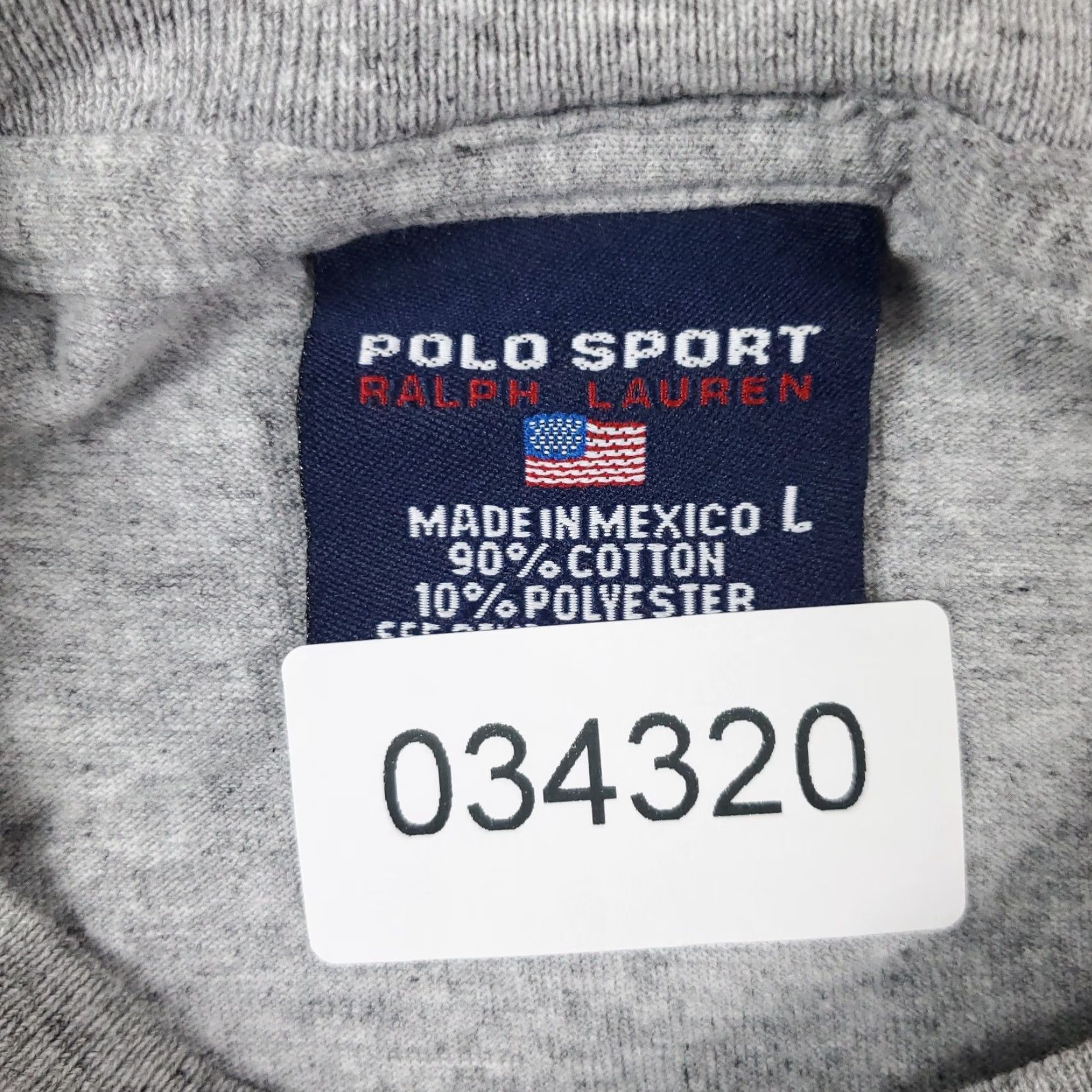 Ralph Lauren VINTAGE Ralph Lauren T-Shirt Men Large Gray Football Helmet Logo Casual Classic Sports Size US L / EU 52-54 / 3 - 7 Thumbnail