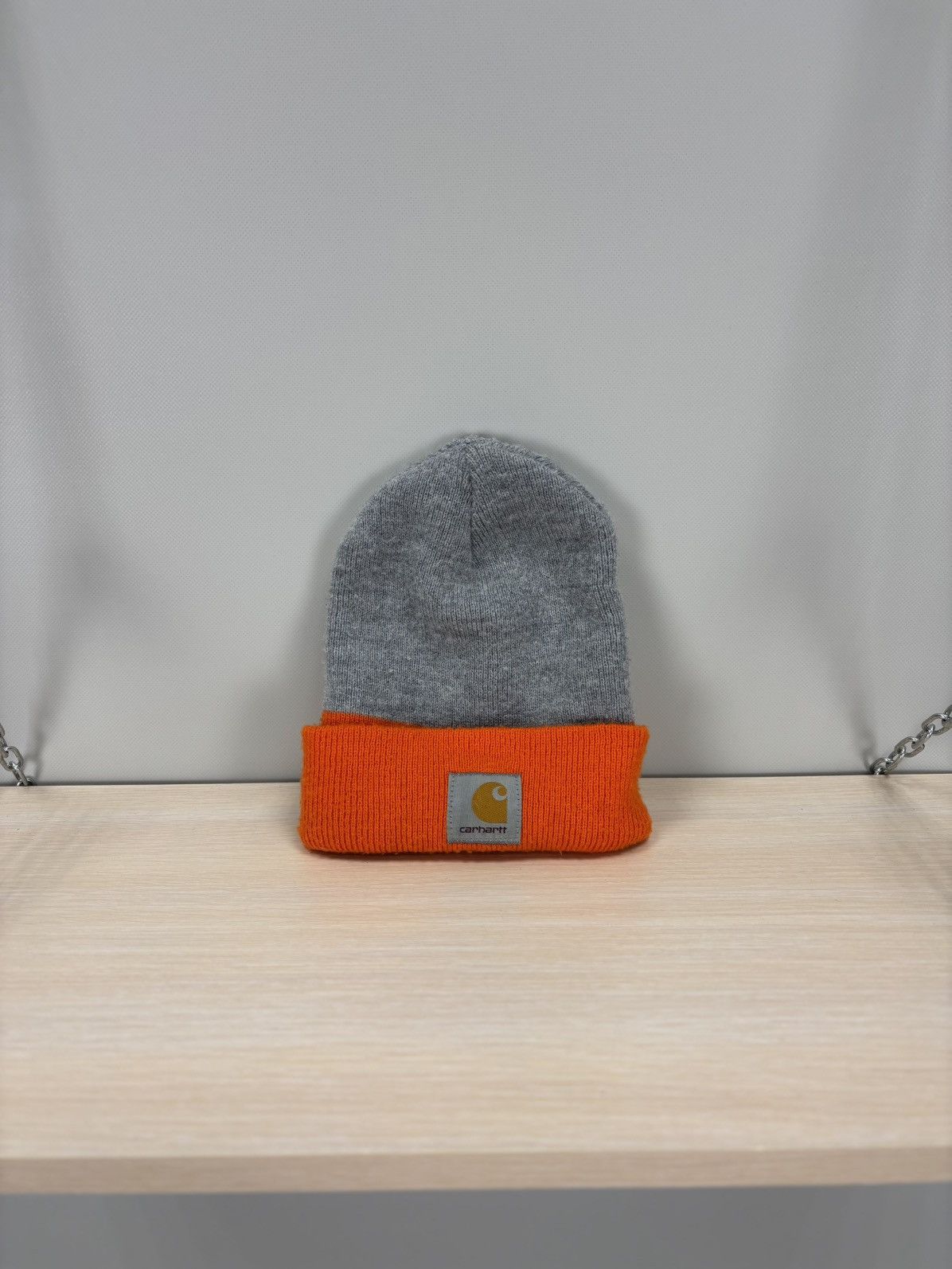 Carhartt Hat beanie Carhartt Color Gray/Orange Size ONE SIZE - 1 Thumbnail