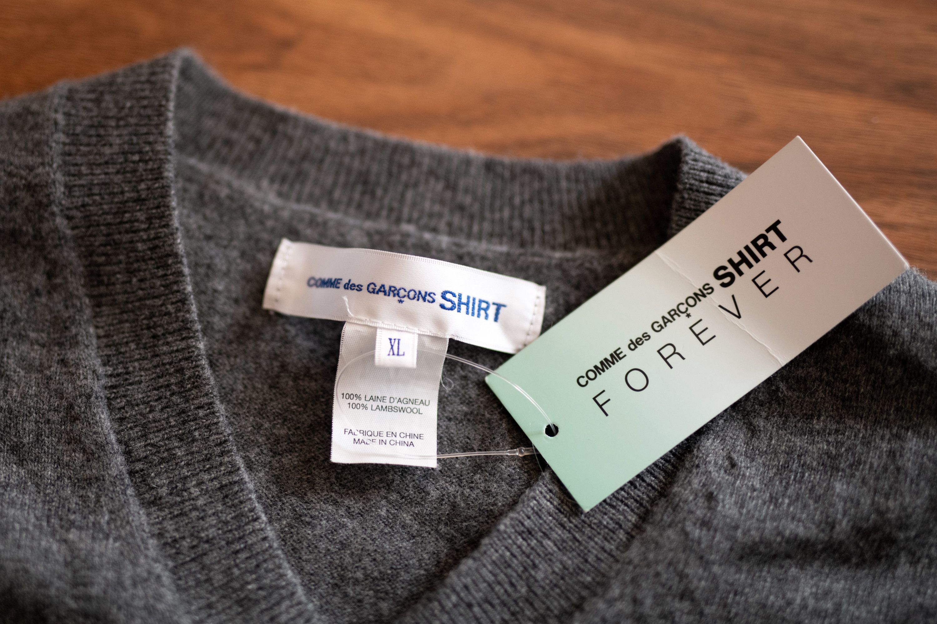 Comme des Garcons SHIRT NEW Comme Des Garcons Shirt Men Wool Knitted Sweater Size XL Size US L / EU 52-54 / 3 - 4 Thumbnail