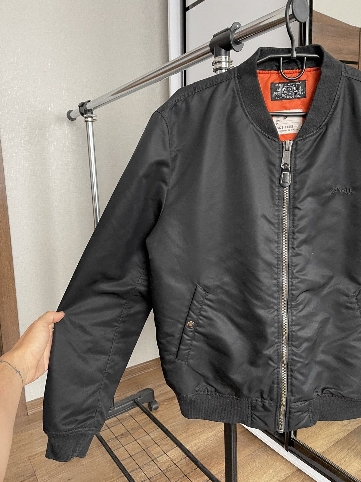 Schott Schott Bros NYC Type U Bomber Zip Jacket Size US L / EU 52-54 / 3 - 6 Thumbnail