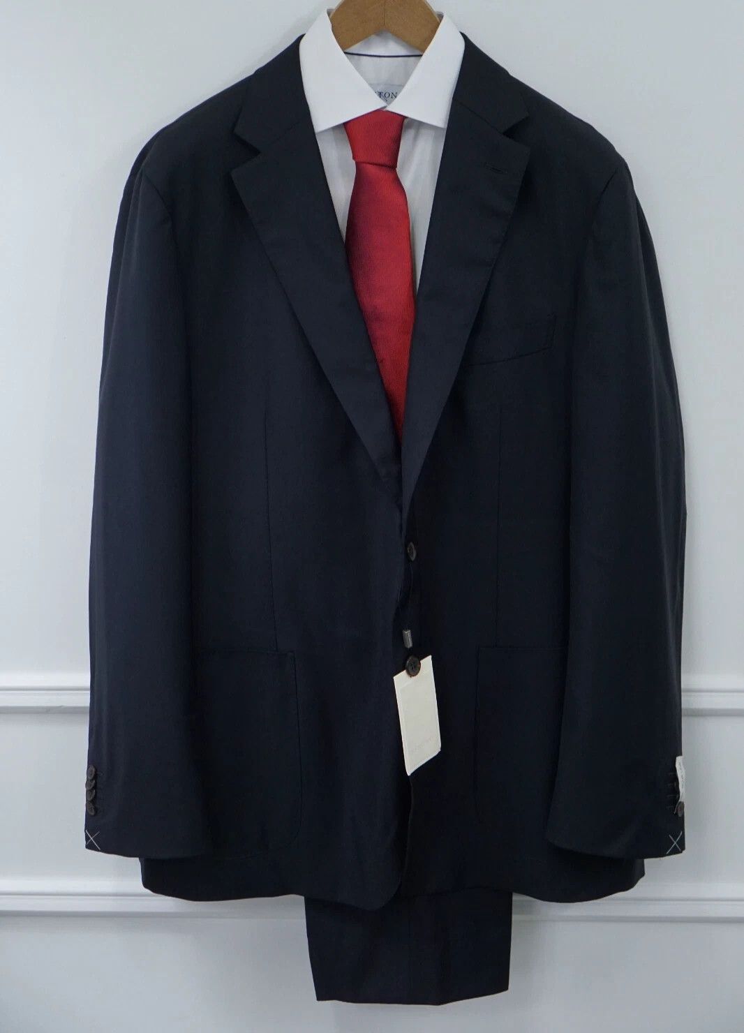Suitsupply Men Suitsupply Suit Havana Wool Blueline Blue Size UK/US52 Size 52R - 1 Thumbnail