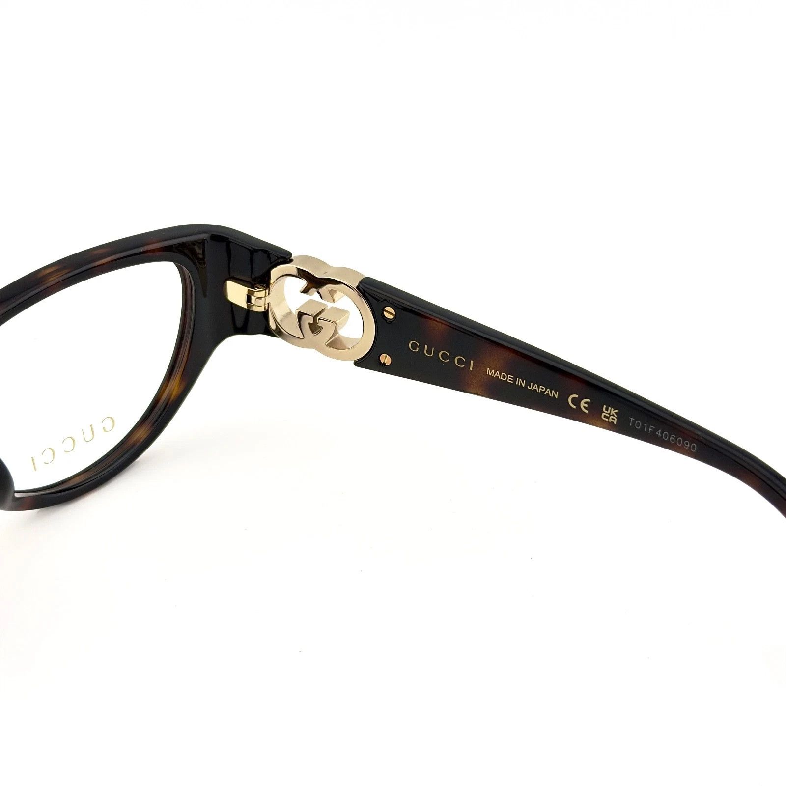 Gucci GUCCI GG1825O 1825 Brown GG Logo Unisex Eyeglasses 002 Size ONE SIZE - 3 Thumbnail