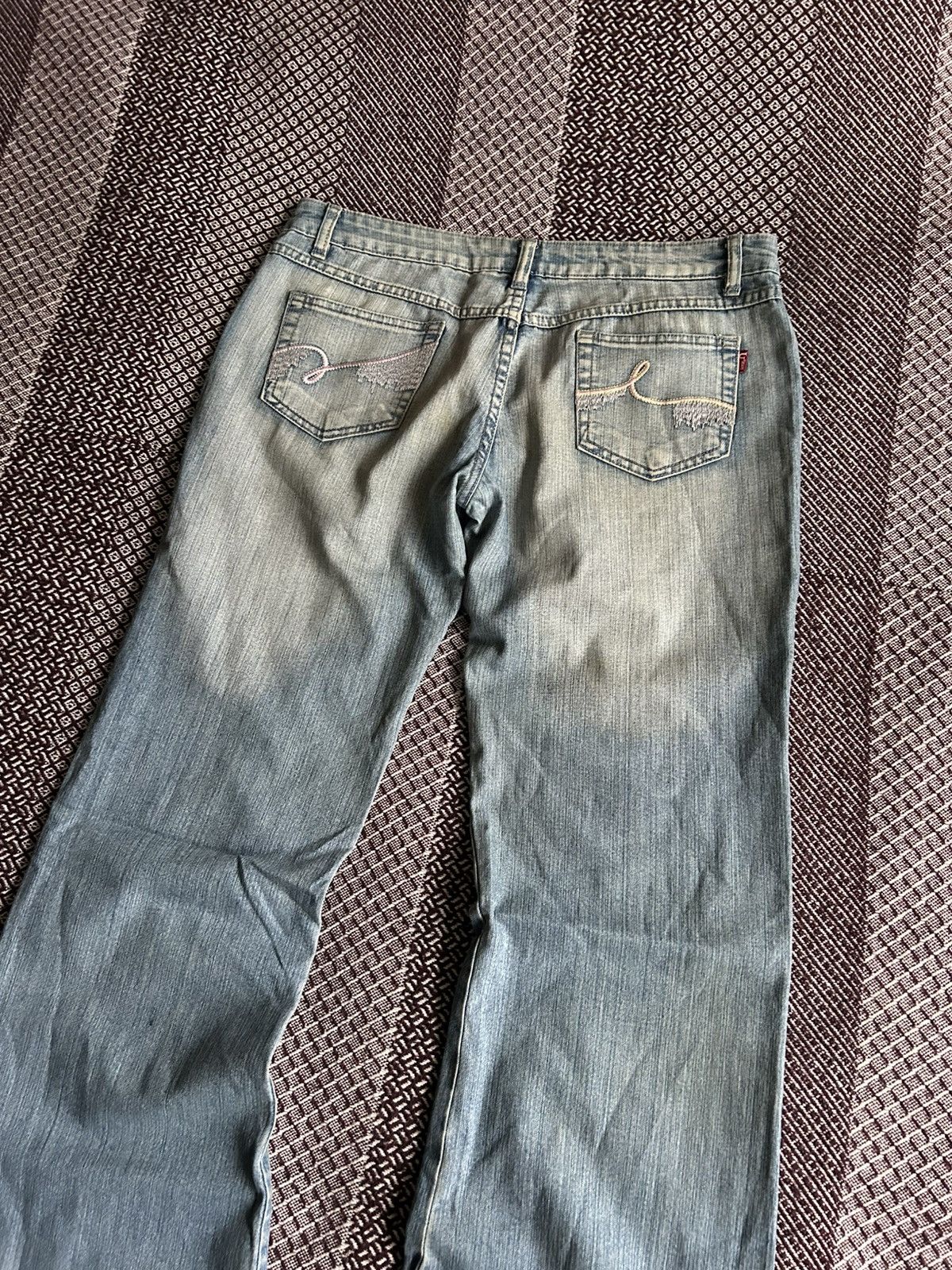 Vintage Vintage Y2K Distressed Faded Jeans Unisex Flared Streetwear Size US 32 / EU 48 - 10 Thumbnail