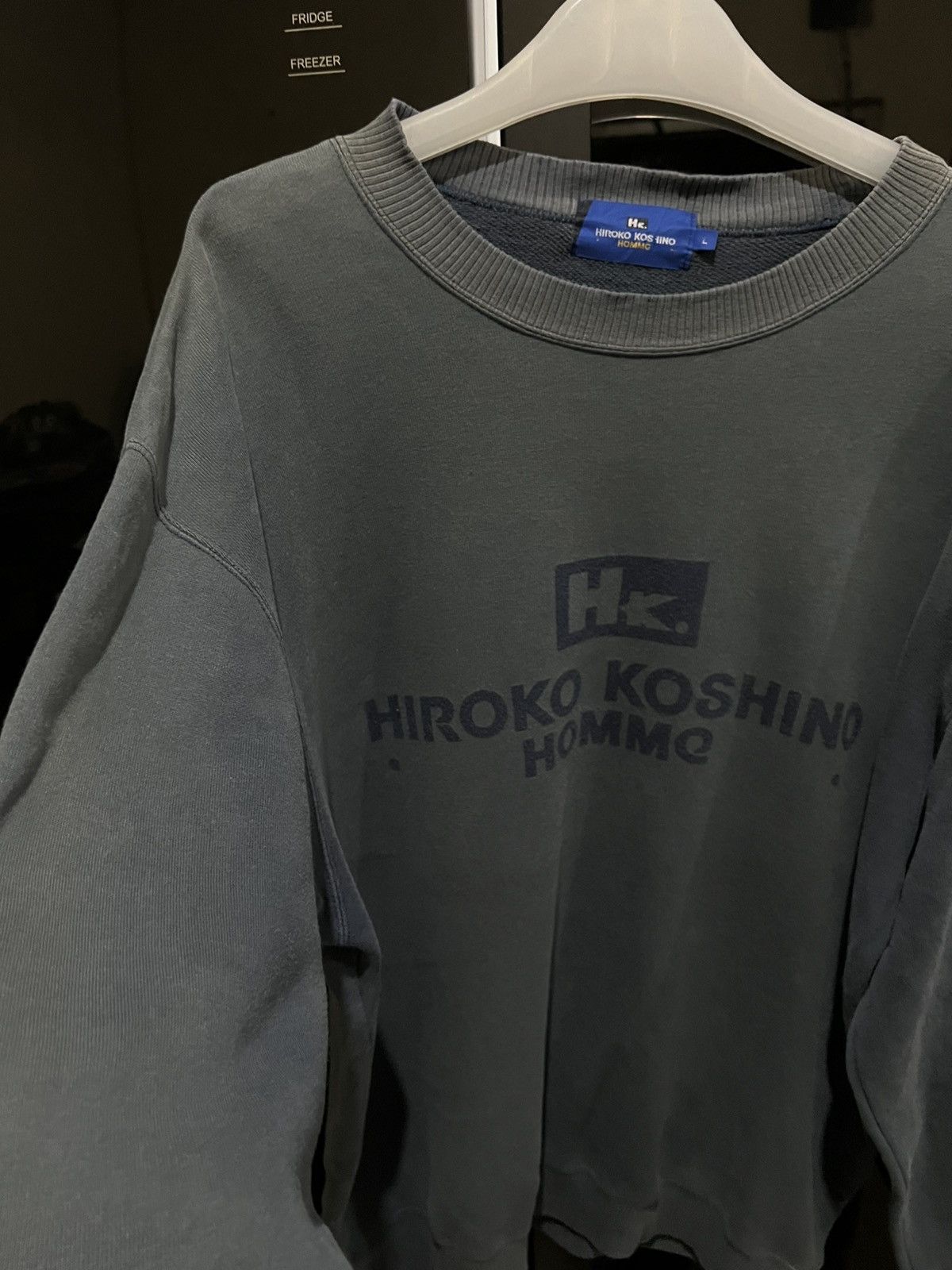 Hiroko Koshino Homme Hiroko Koshino Homme Distressed Sun Faded Grunge Sweatshirt Size US L / EU 52-54 / 3 - 6 Thumbnail