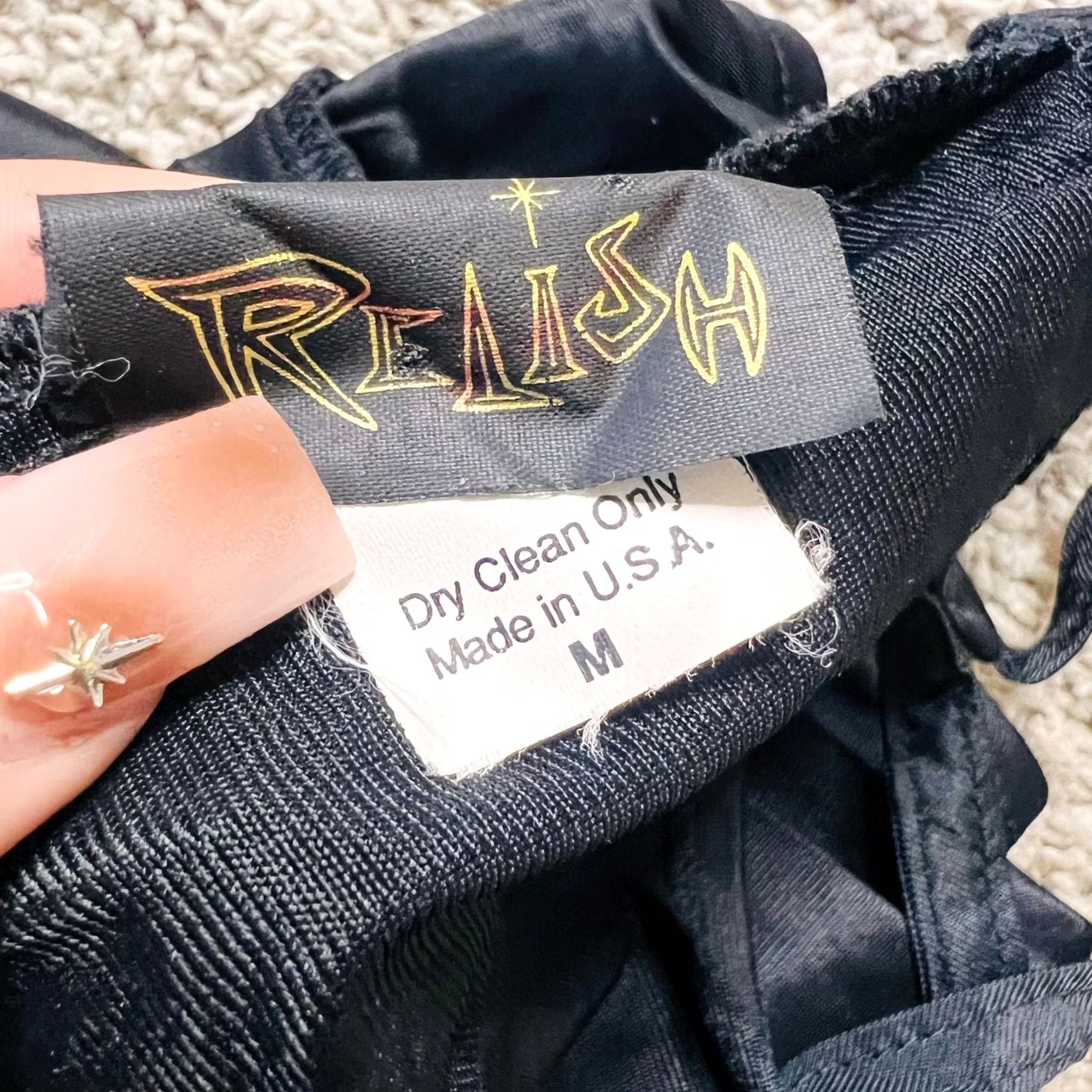 Vintage VINTAGE Relish Slip Mini Dress Black M Women's 90s Boho Short Casual Shirt/Dress Size M / US 6-8 / IT 42-44 - 4 Thumbnail