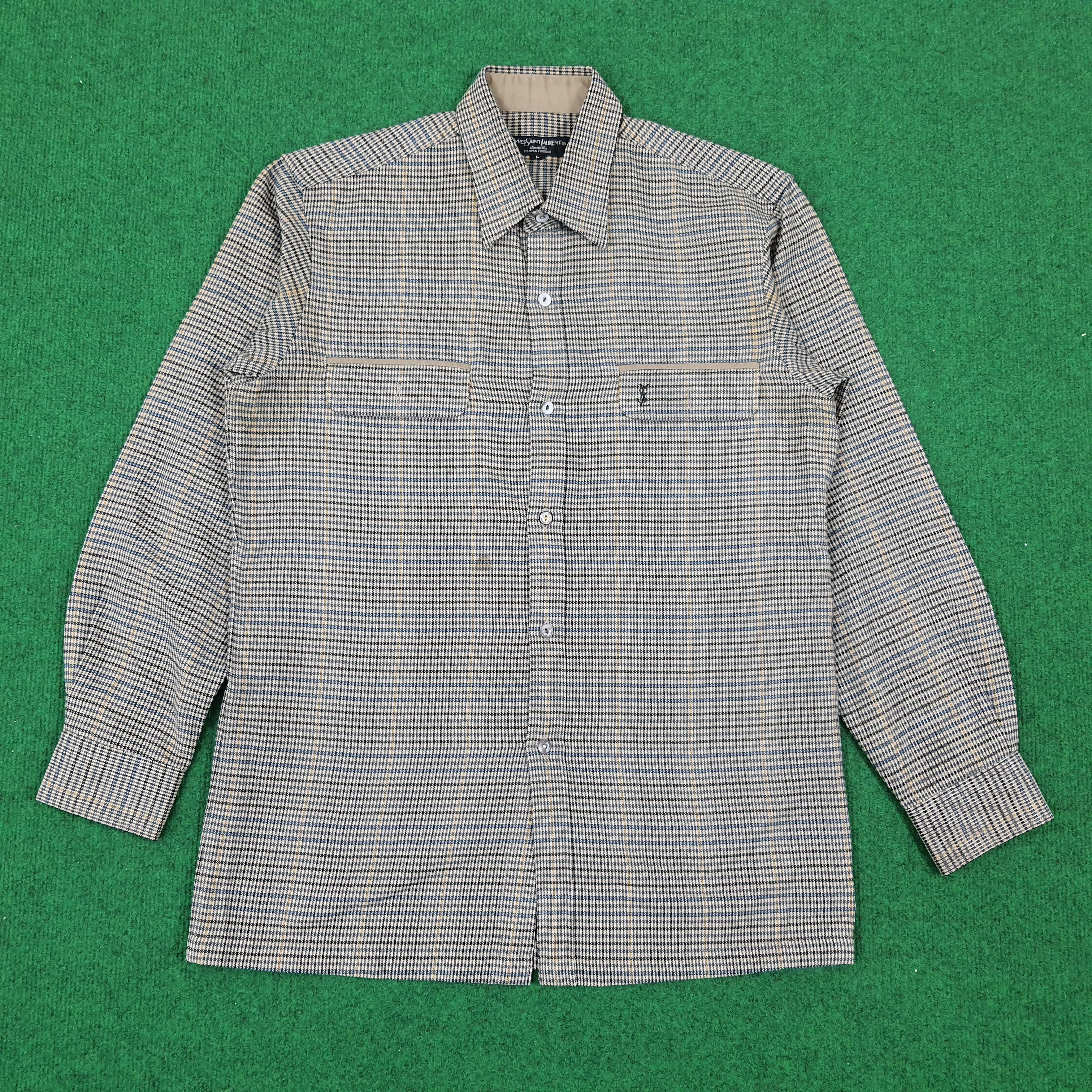 Vintage × Yves Saint Laurent Vintage Ysl Yves Saint Lauren Designer Button Up Shirt Size US S / EU 44-46 / 1 - 1 Thumbnail