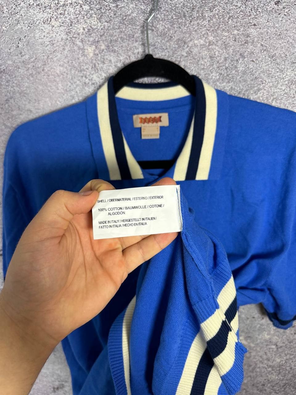 Baracuta × Vintage Vintage Baracuta Knit Polo Shirt Medium Blue Italy Size US M / EU 48-50 / 2 - 12 Thumbnail