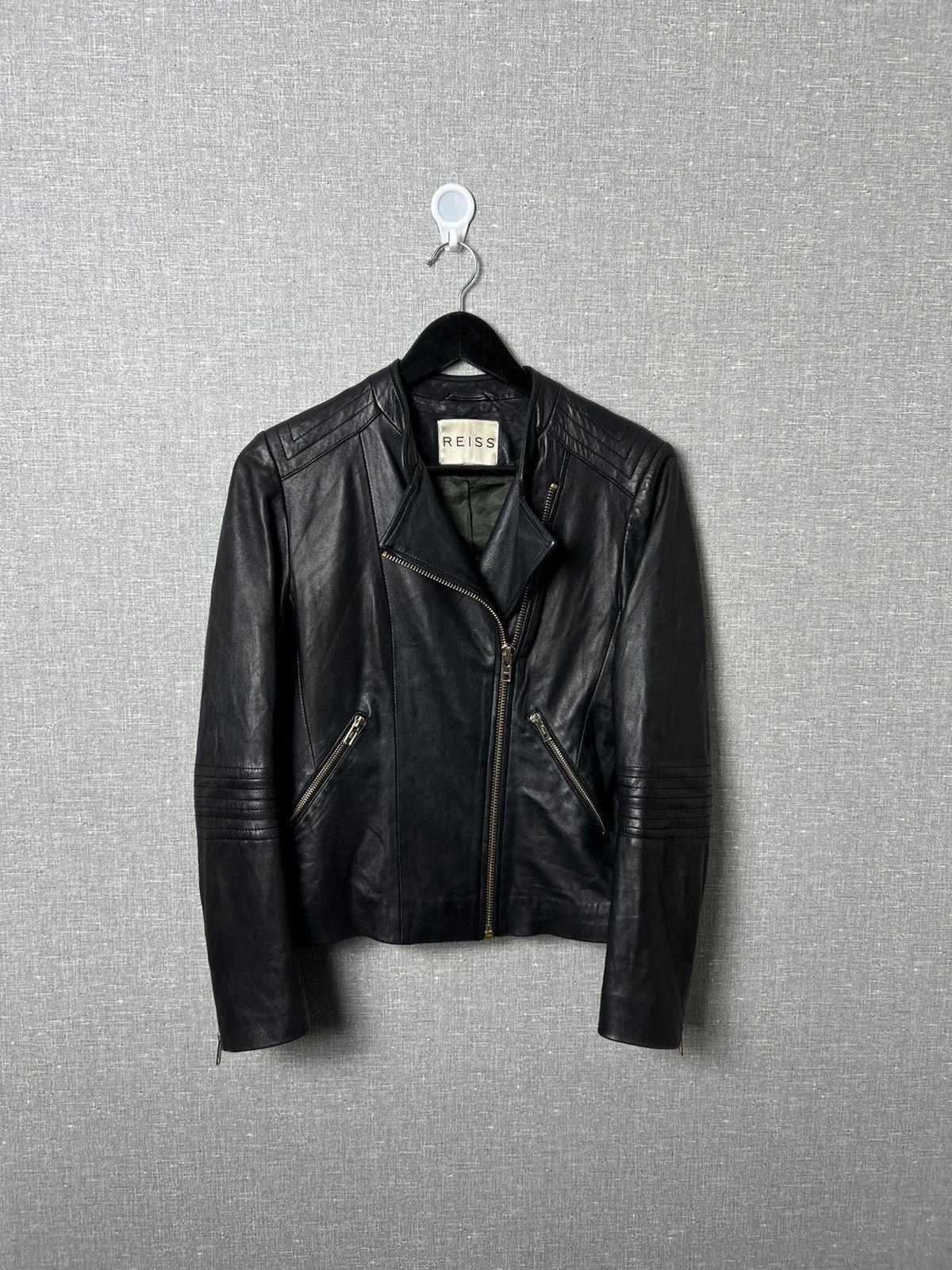 reiss leather jacket review