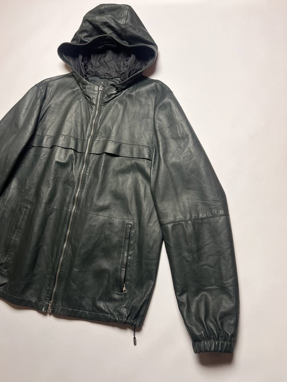Designer × Genuine Leather × Joseph Joseph Light Weight Nappa Leather Hooded Jacket Size US M / EU 48-50 / 2 - 6 Thumbnail