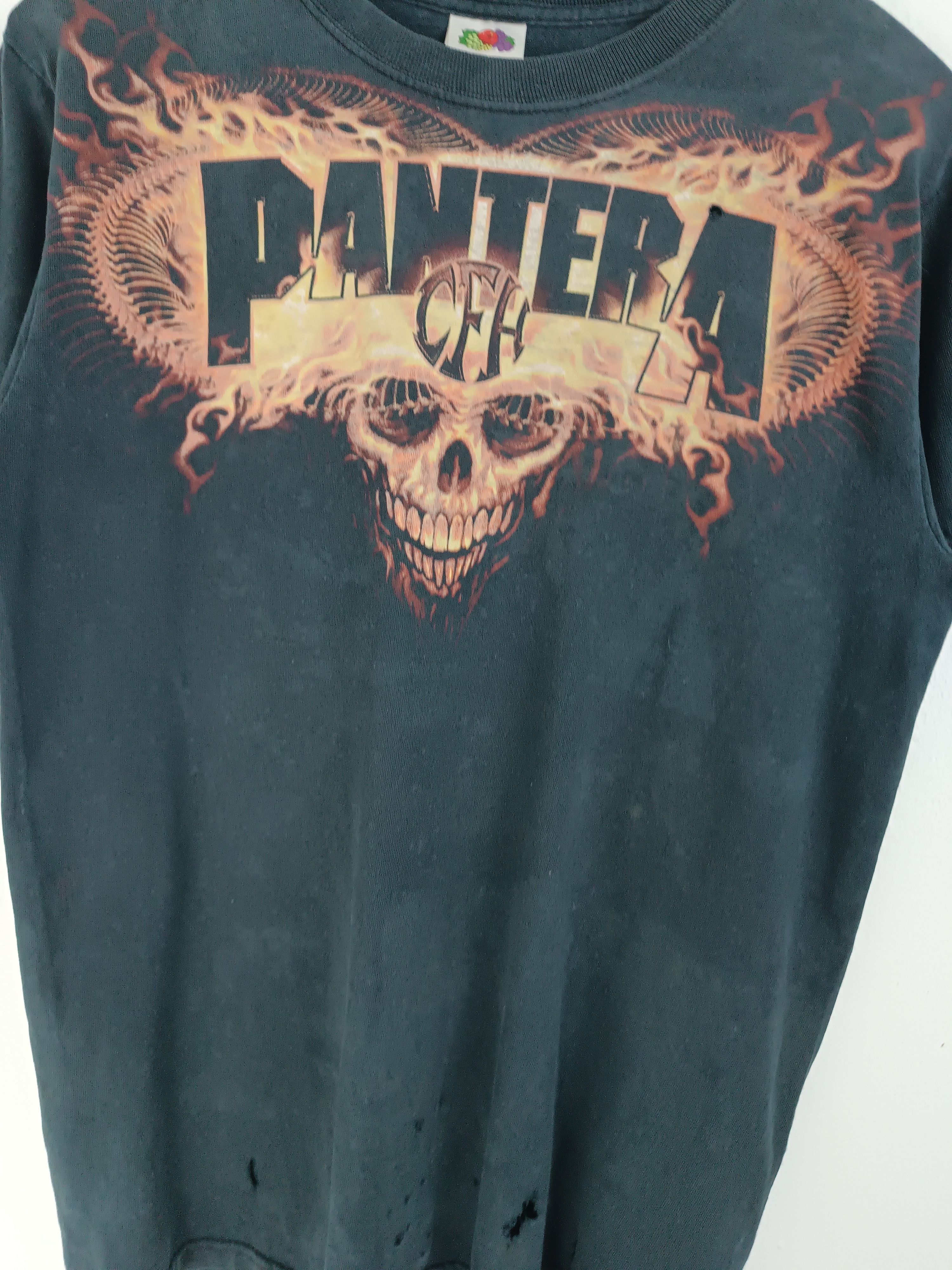 Band Tees THRASHED FADED VINTAGE 2000s PANTERA COWBOYS FROM HELL TEE Size US S / EU 44-46 / 1 - 7 Thumbnail