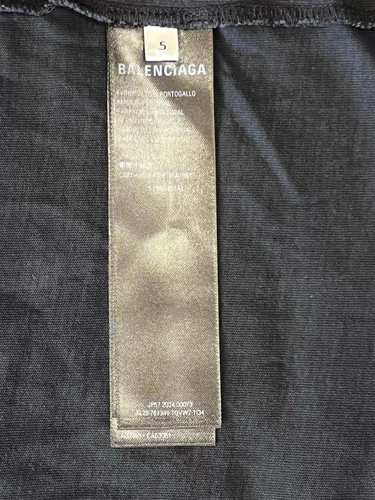 Balenciaga Balenciaga Flame Logo Unisex T-Shirt Size 5 Black Size US XXL / EU 58 / 5 - 7 Thumbnail