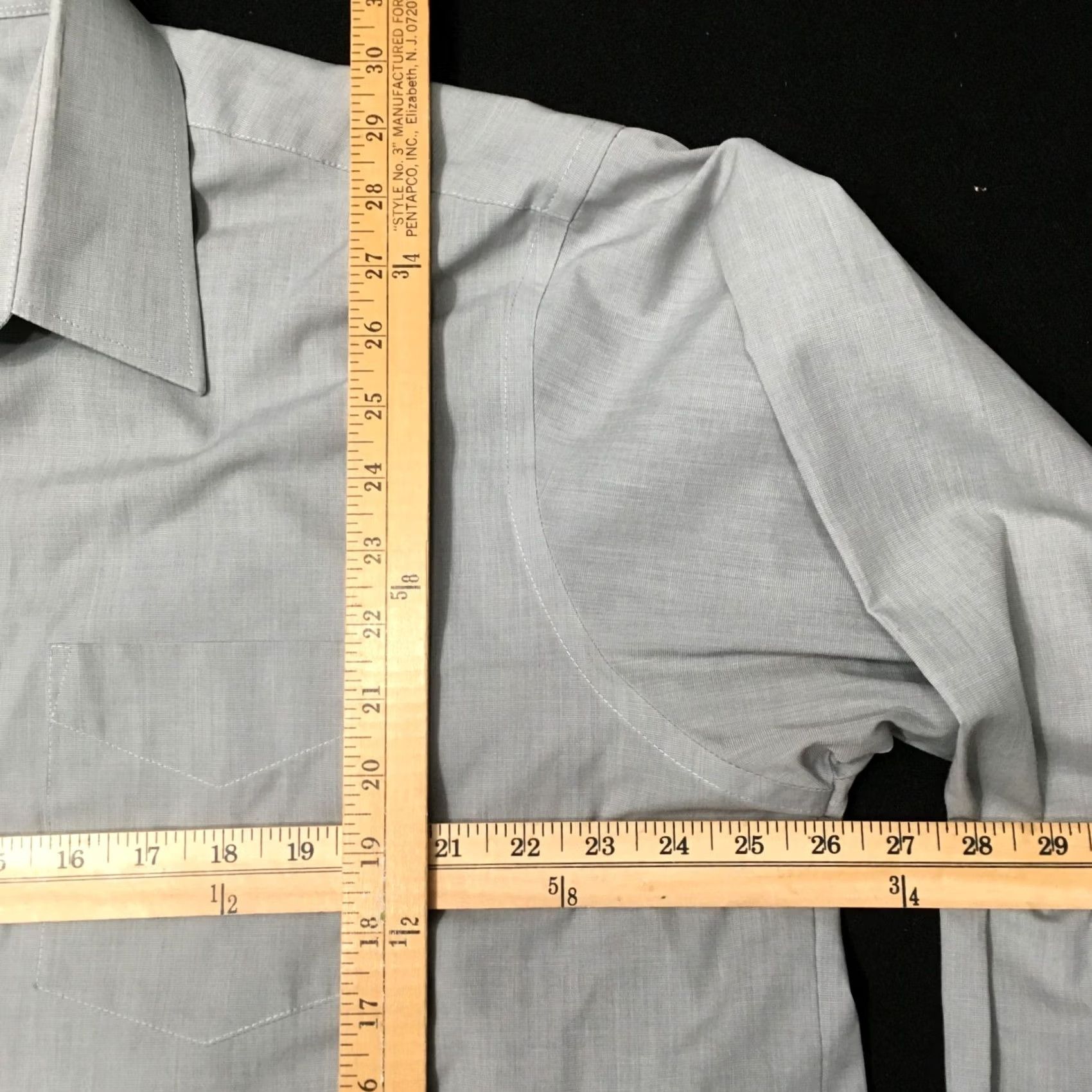 Stafford Stafford WRINKLE FREE Button-Down Shirt Mens 17.5 34/35 GRAY Regular Fit Business Workwear Casual Size US XXL / EU 58 / 5 - 4 Thumbnail