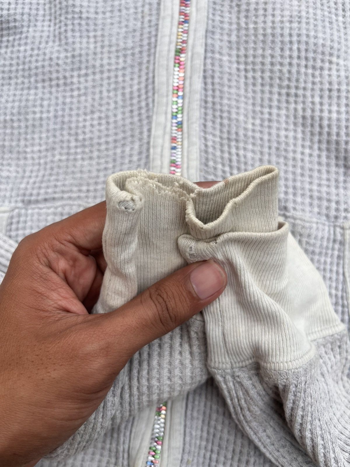 If Six Was Nine × Japanese Brand × Le Grande Bleu (L.G.B.) JAPANESE BEAMS DISTRESSED HOODIE PUNK LGB Size US M / EU 48-50 / 2 - 6 Thumbnail