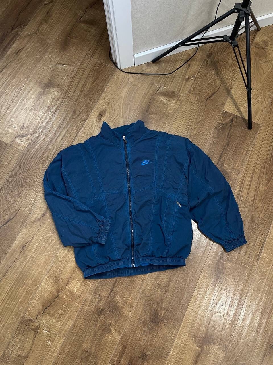 Nike Vintage Nike 90’s Y2K Big Logo Drill Nylon Bomber Jacket Size US M / EU 48-50 / 2 - 2 Thumbnail