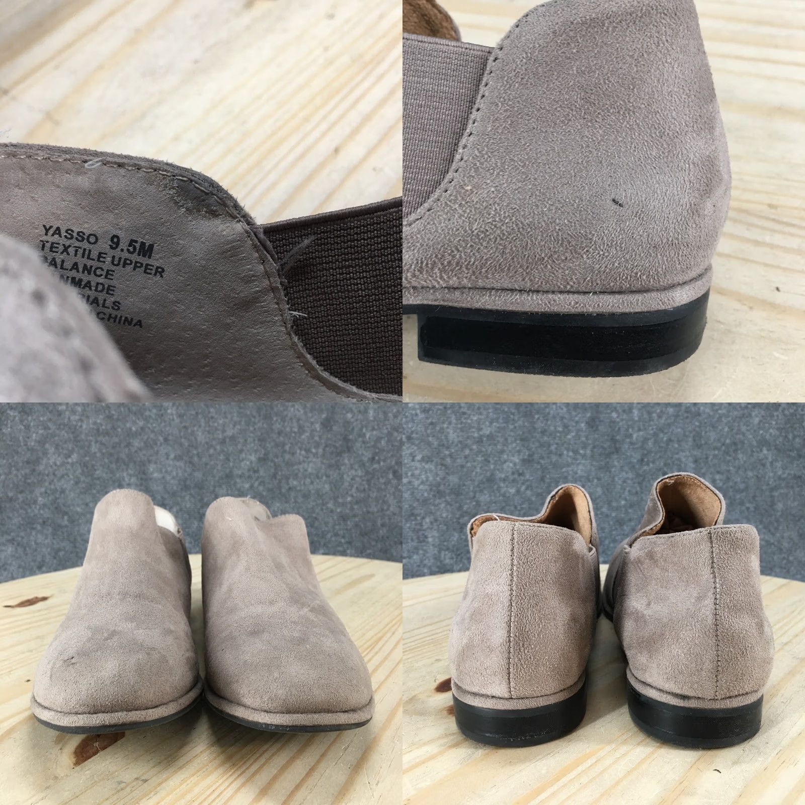 Vintage Kelly & Katie Boots Womens 9.5 Yasso Chikka Ankle Booties Slip On Beige Comfort Boots Size US 10 / IT 40 - 8 Thumbnail
