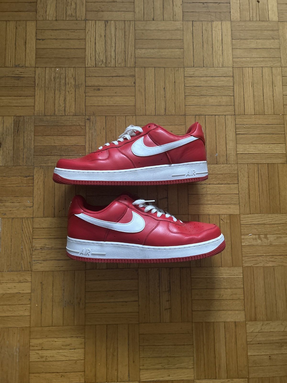 Nike Red nike air force 1s Size US 15 / EU 48 - 1 Thumbnail