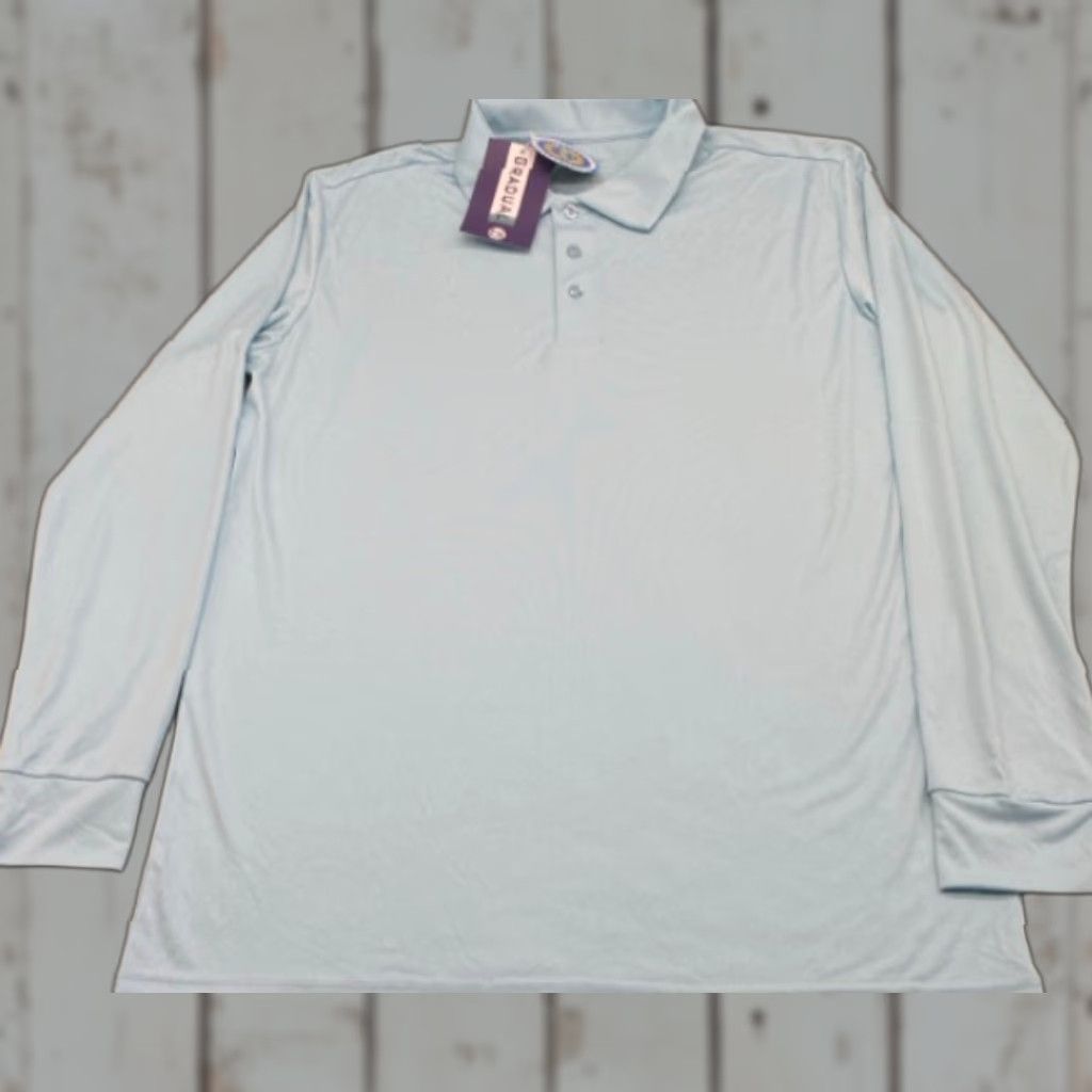 Vintage Gradual Polo Shirt Mens L Blue Long Sleeve NWT 6002 Polo Shirt Mens Large Blue NWT Gradual Size US L / EU 52-54 / 3 - 1 Thumbnail