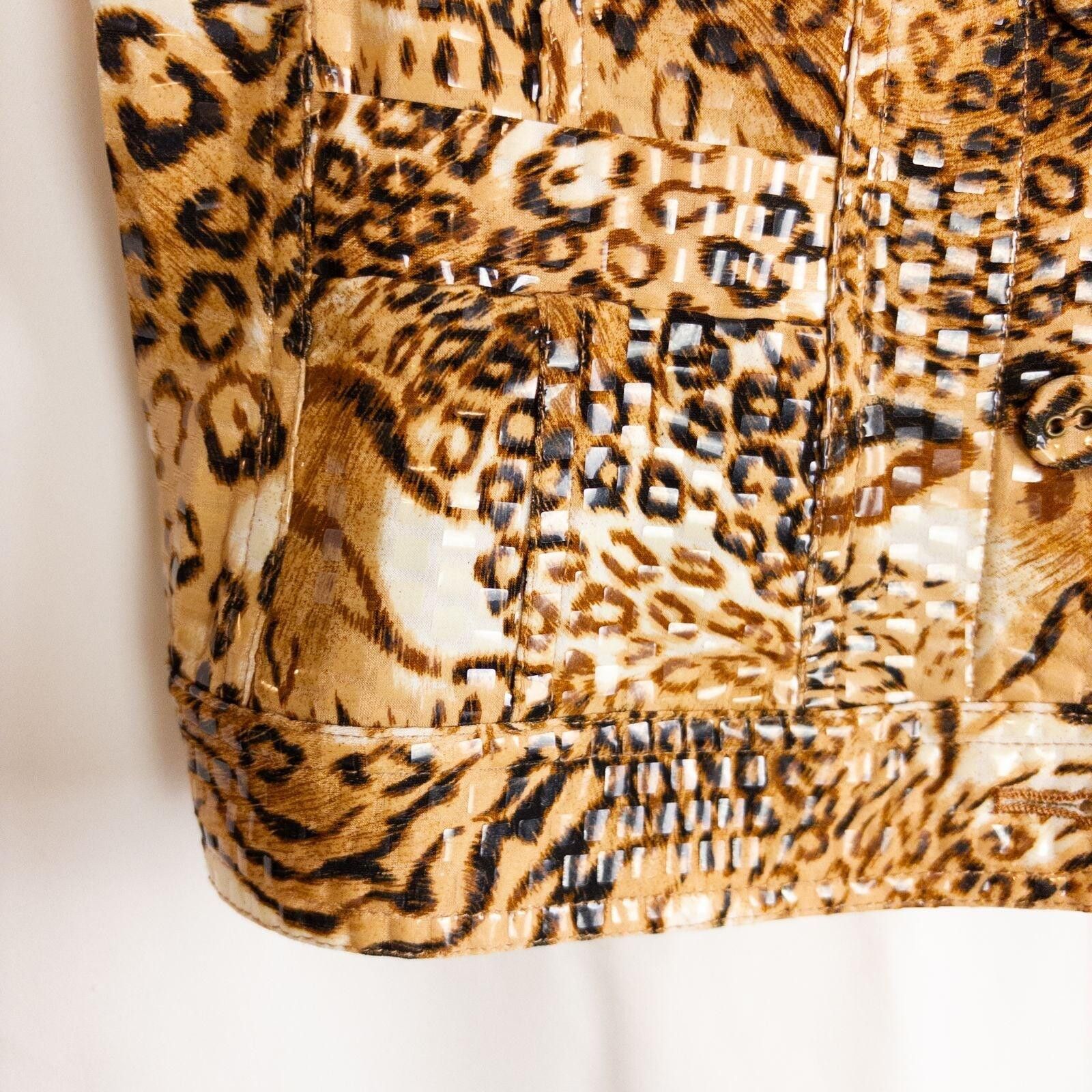 Other Ruby Road Brown Cheetah Print Jacket Womens 6 Small Size M / US 6-8 / IT 42-44 - 7 Thumbnail