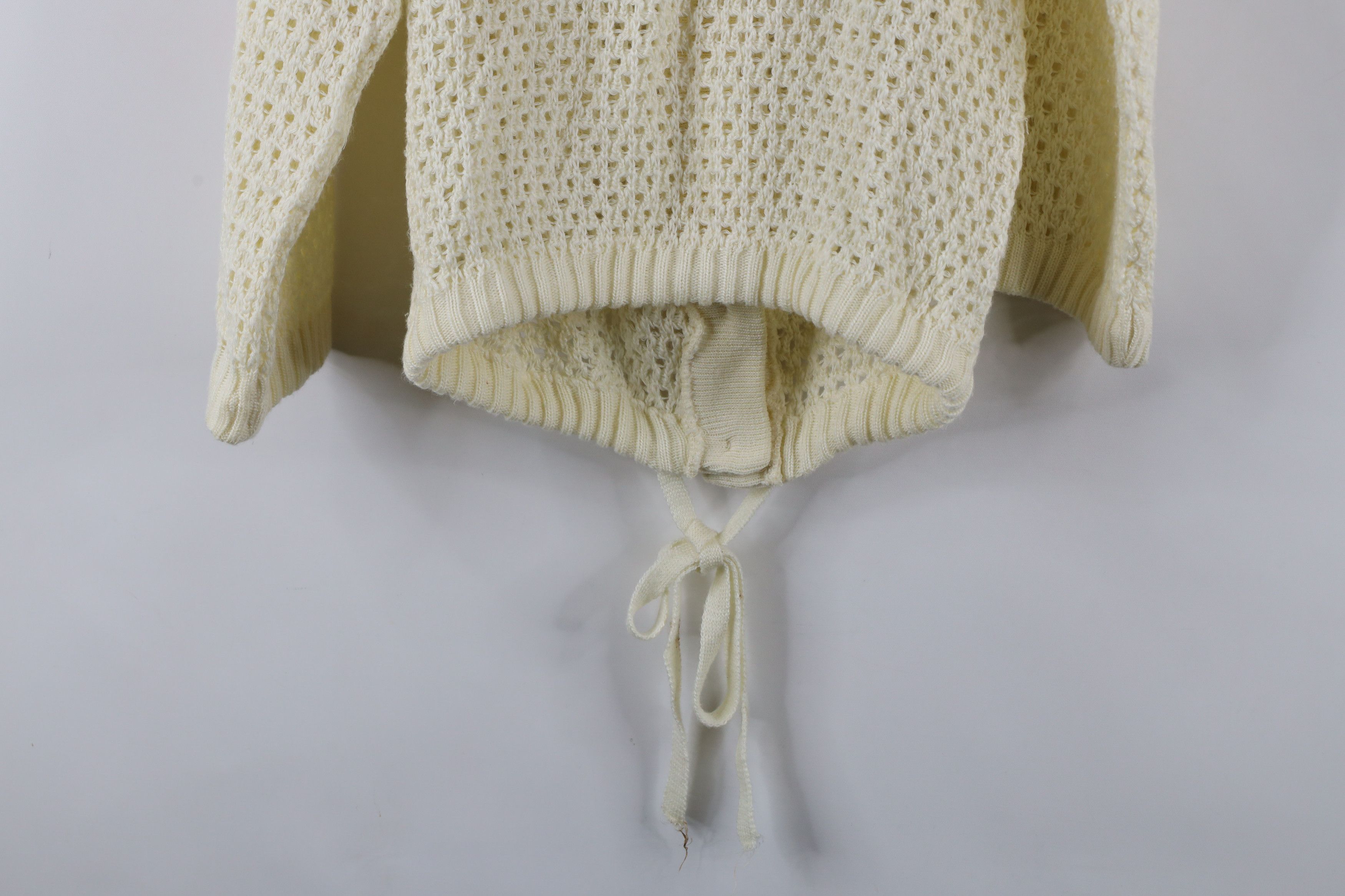 Vintage Vintage 60s 70s Rockabilly Crochet Knit Cardigan Sweater Size S / US 4 / IT 40 - 14 Thumbnail