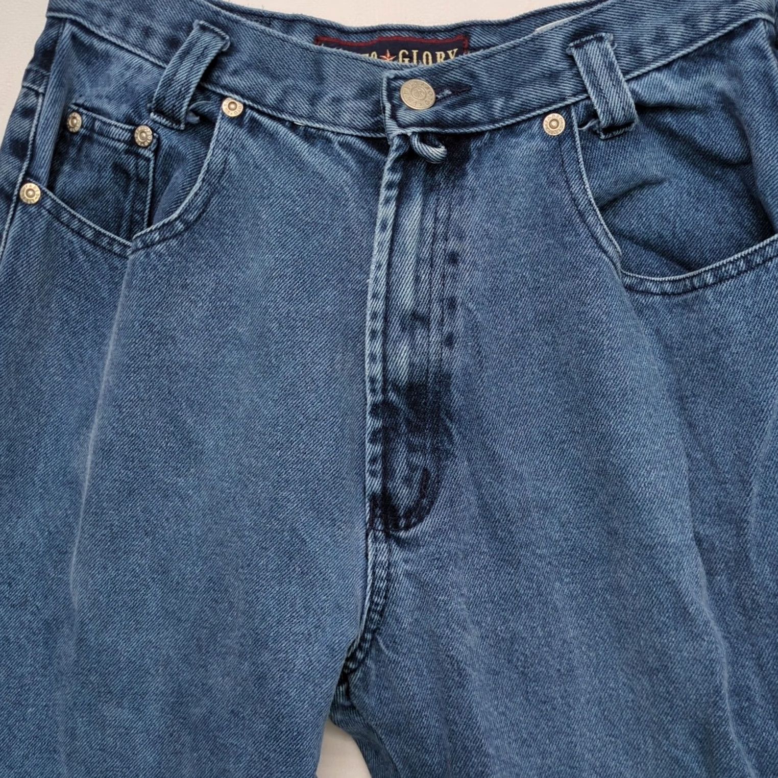 Faded Glory VINTAGE Faded Glory Jeans Women Size 10 Medium Wash Style #2799935 Women Jeans Straight Regular Blue 100% Cotton Mens Womens Girls Boys Size 32" / US 10 / IT 46 - 2 Thumbnail