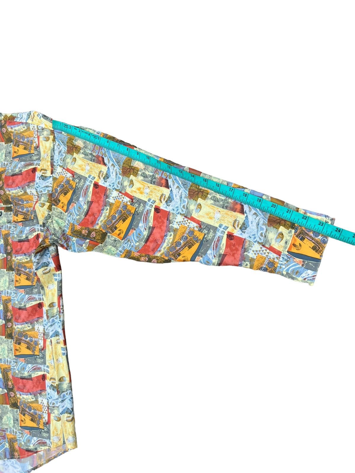 Charles Jourdan Vintage Charles Jourdan Monsieur Novelty Abstract Art Shirt Size US L / EU 52-54 / 3 - 3 Thumbnail