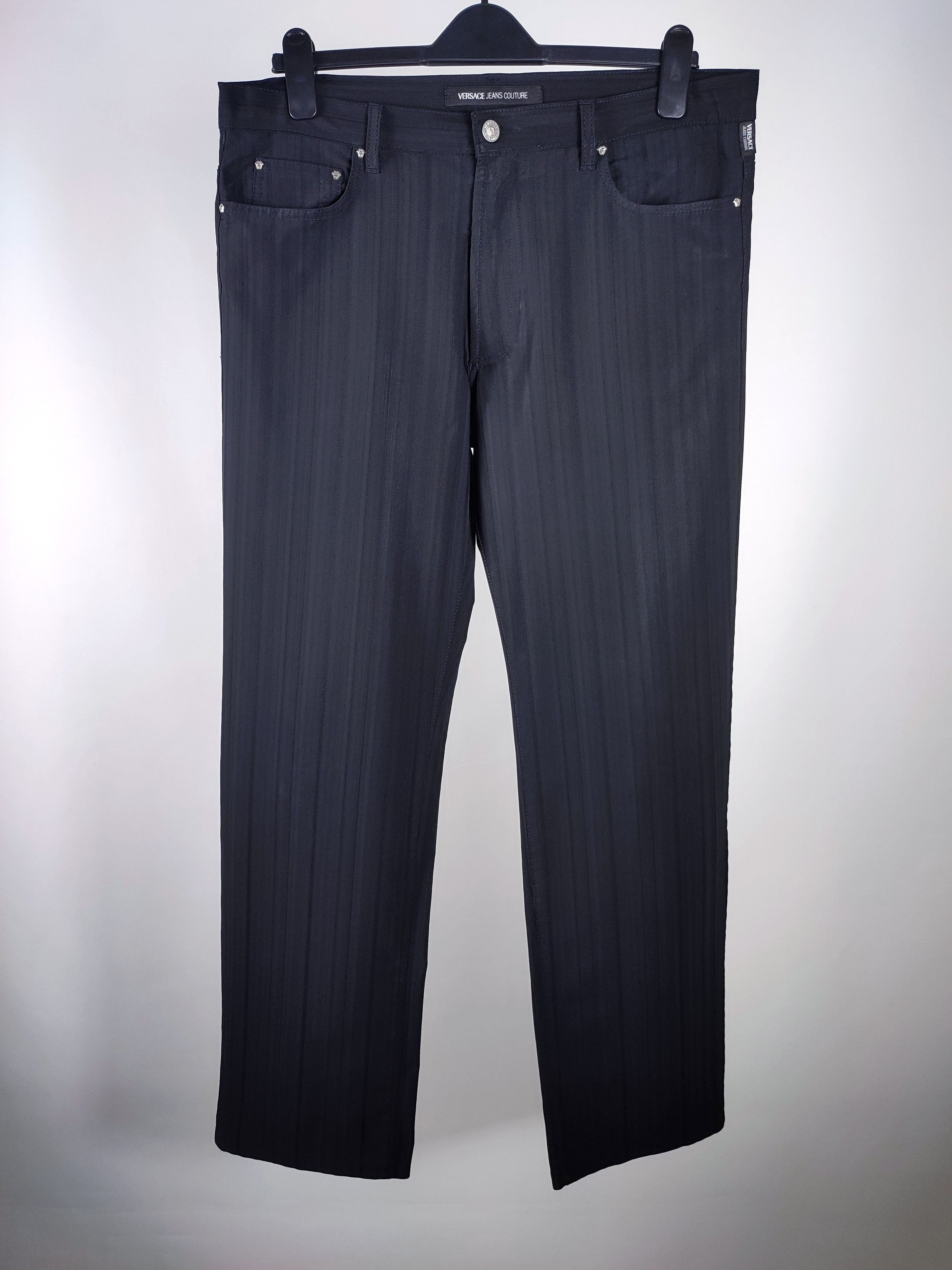 Versace Versace Vintage Striped Stretchy Trousers Pants Size US 36 / EU 52 - 5 Thumbnail