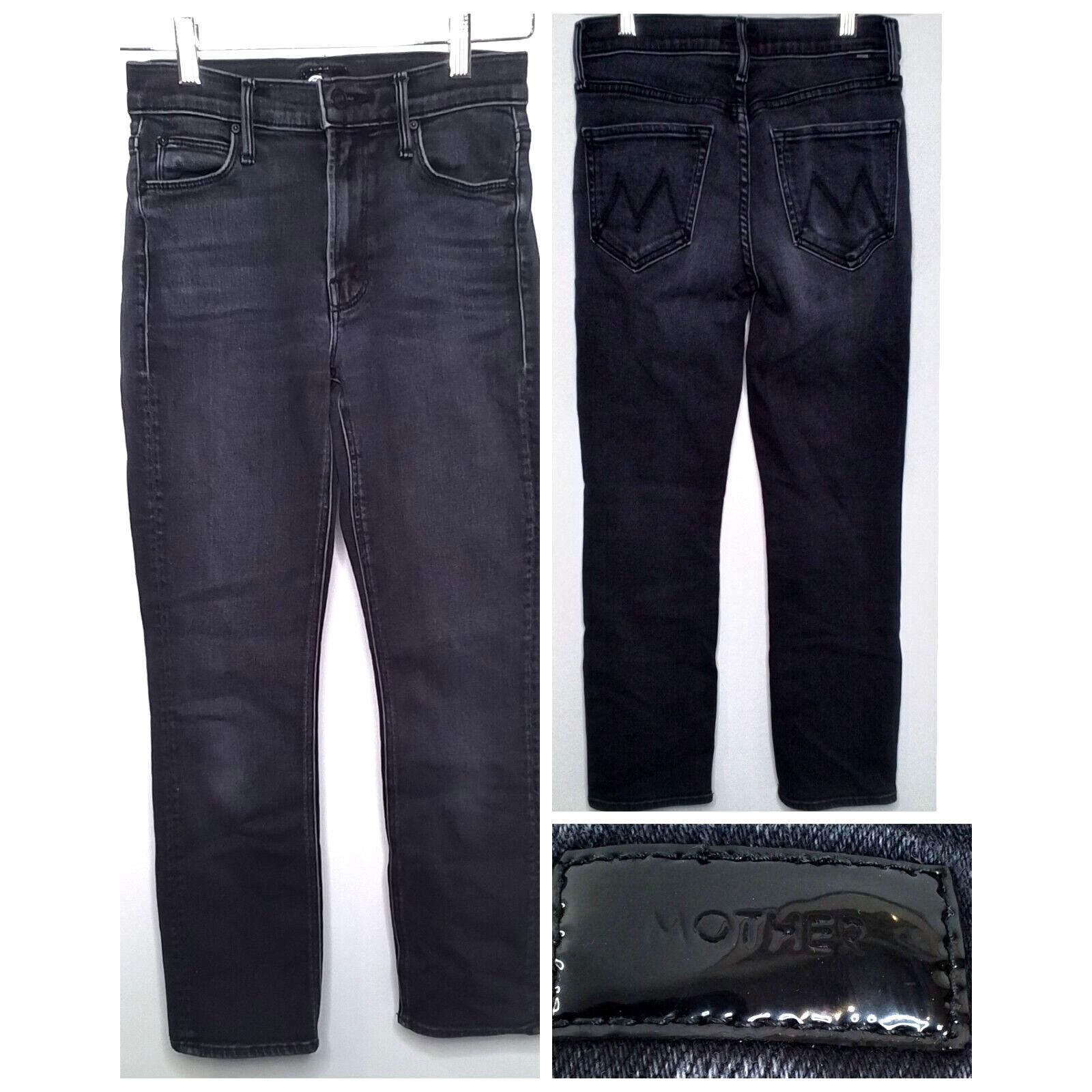 MOTHER Mother Denim Women's 26 The Midrise Dazzler Jean Black Size 26" / US 2 / IT 38 - 1 Thumbnail