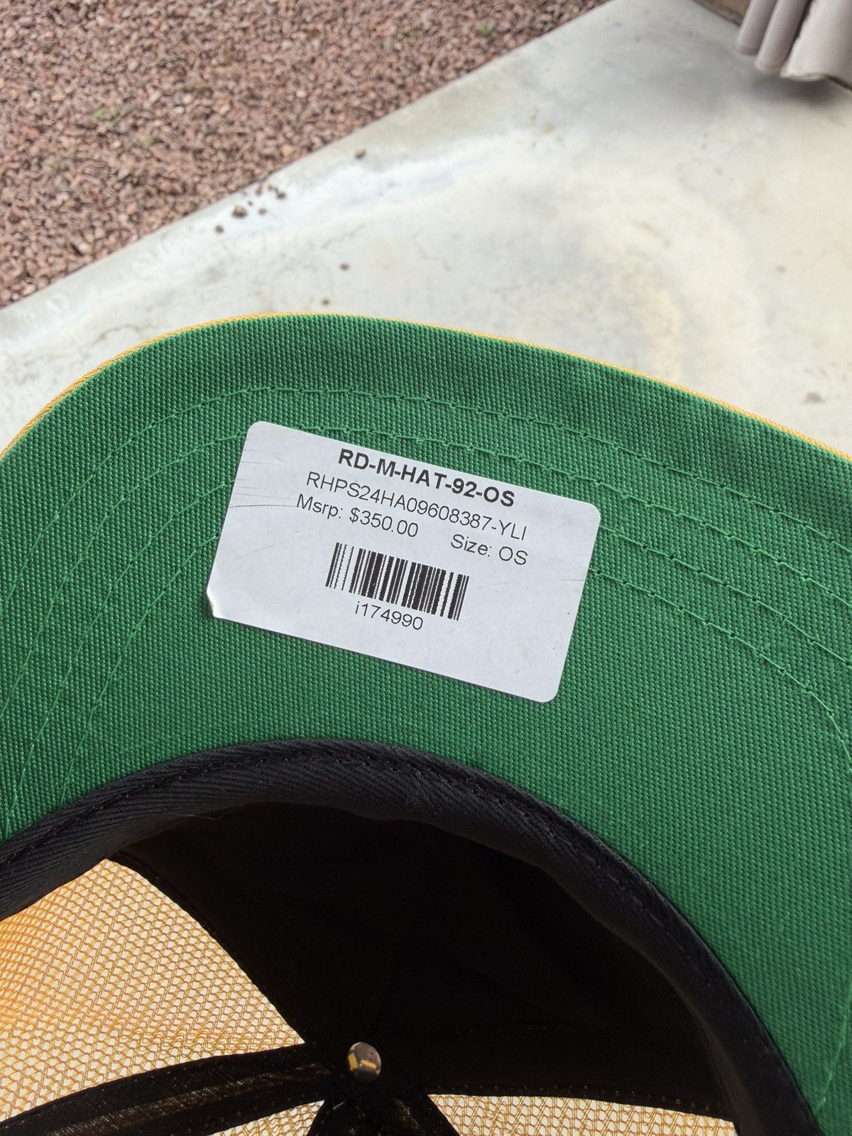 Rhude Rhude Premium Cigars Trucker Hat Yellow / White – Brand New Size ONE SIZE - 4 Thumbnail