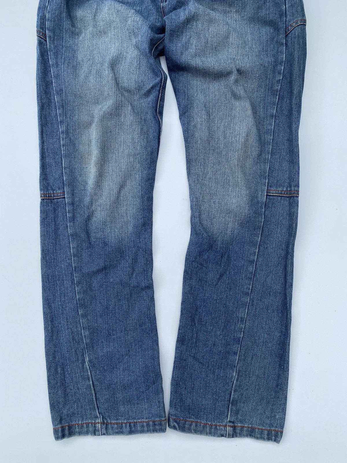 Japanese Brand × Vintage ✅️Vtg Denim Double Waist Rare Design Size US 31 - 5 Thumbnail