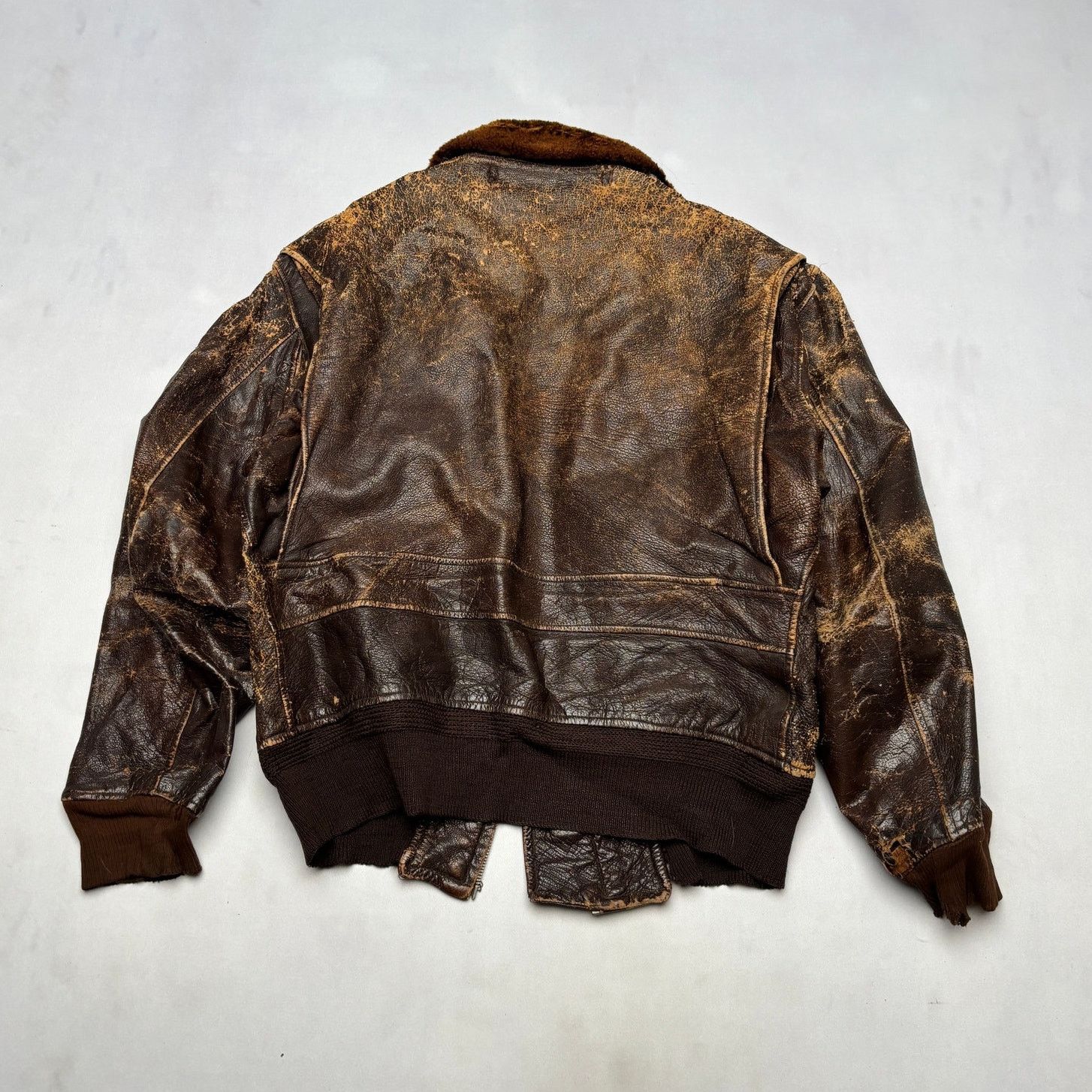 Vintage Vintage 50s USN G-1 Leather Flight Jacket L.W. Foste Size US M / EU 48-50 / 2 - 3 Thumbnail