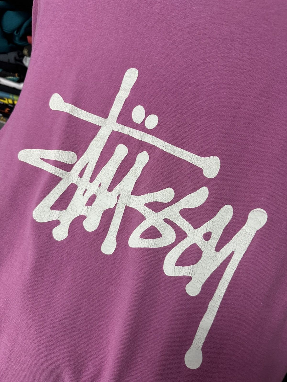Stussy Vintage Stussy T Shirt Tee Pink Big Logo Baggy Y2K Retro Size US S / EU 44-46 / 1 - 13 Thumbnail