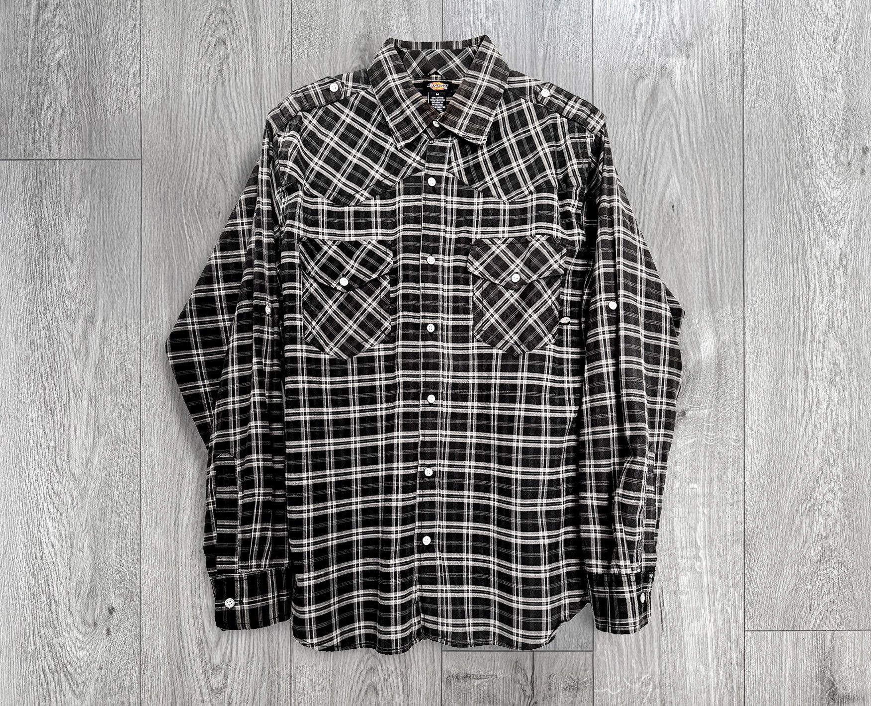 Dickies Dickies VINTAGE Long Sleeve Plaid Button Up Size US M / EU 48-50 / 2 - 1 Thumbnail