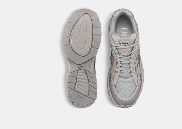 Dior × Stone Island o1w1db10325 3SN27 Low-Top Sneakers in Grey Size US 7 / EU 40 - 4 Thumbnail