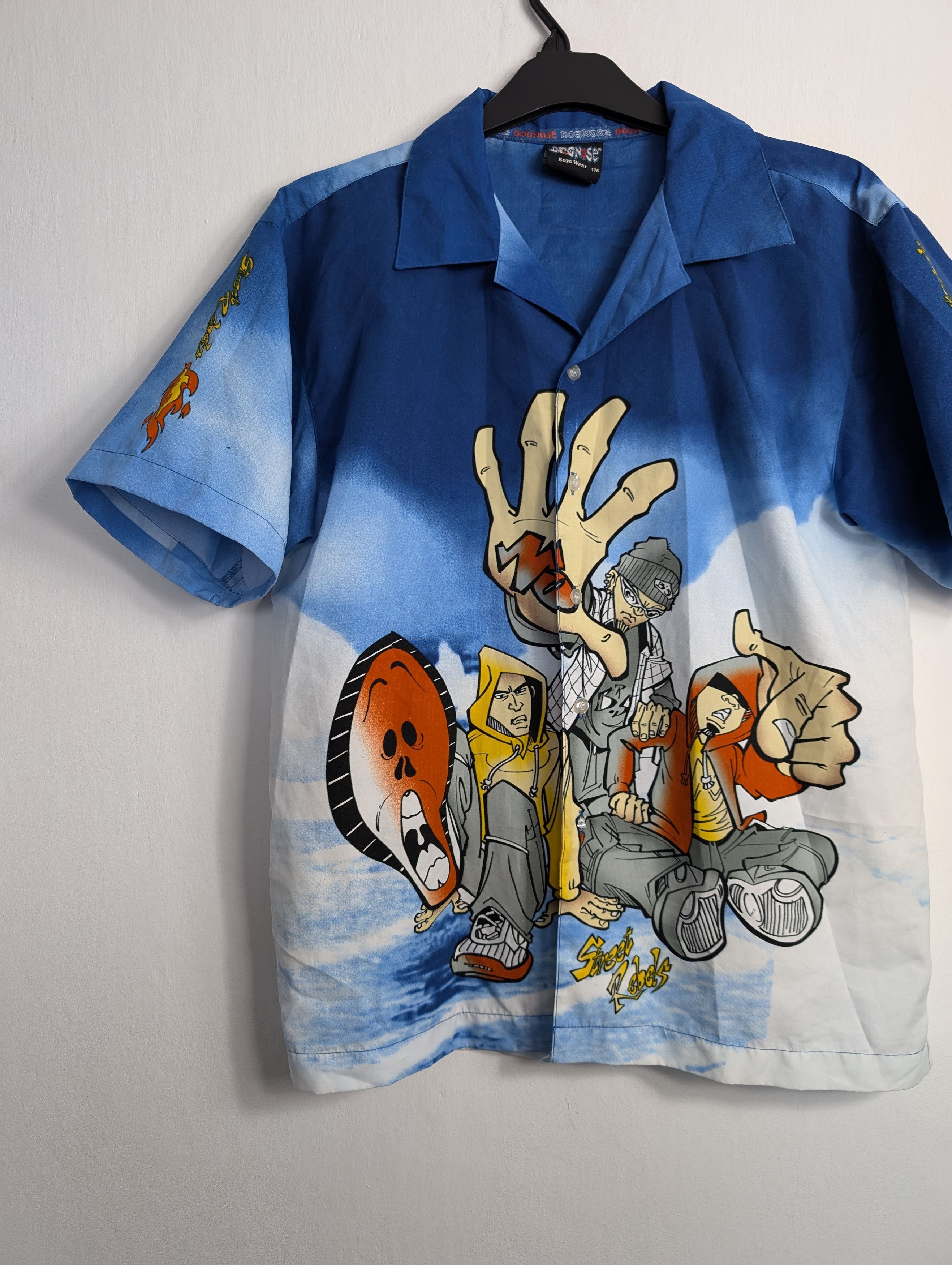 Rap Tees × Vintage Y2K Rap Hip-Hop Streetwear Shirt Button Up Size US M / EU 48-50 / 2 - 2 Thumbnail