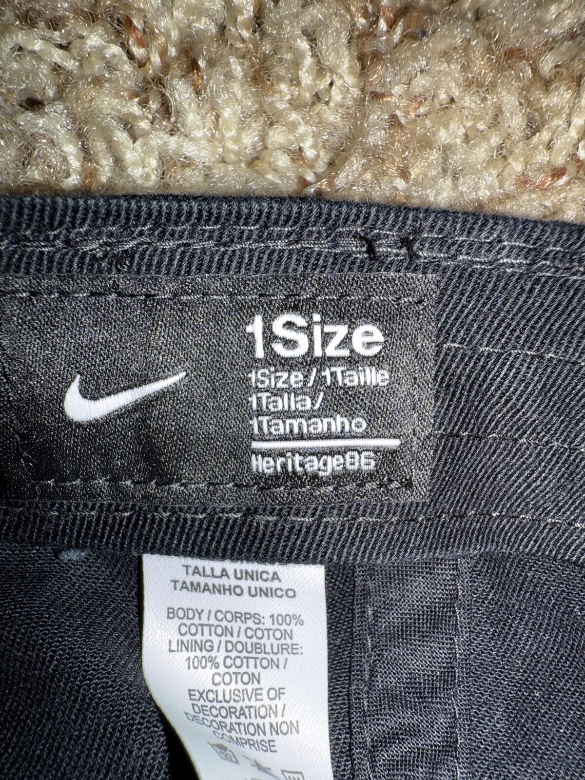 Nike Nike Women’s Heritage86 WomenSwoosh Black Hat Size ONE SIZE - 11 Thumbnail