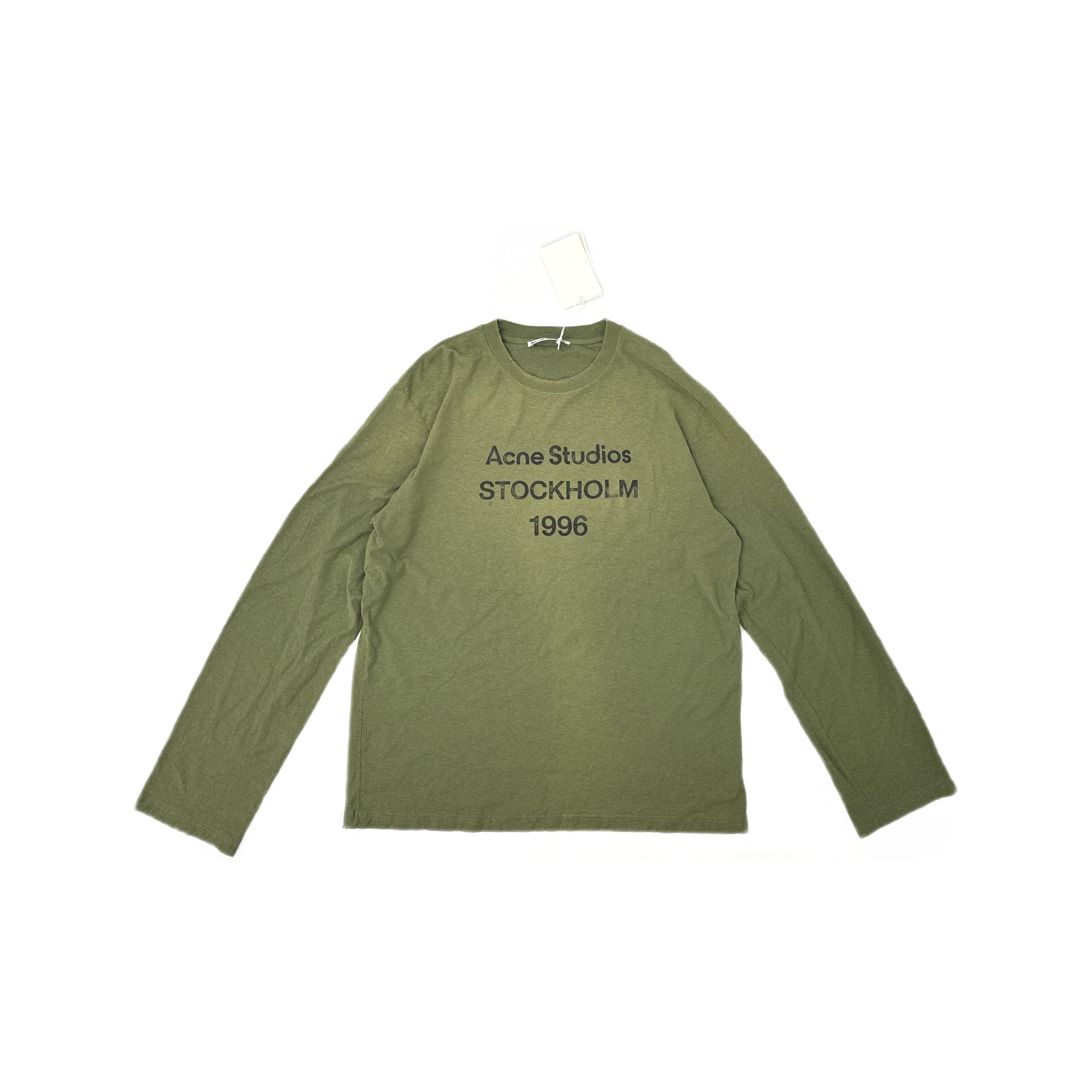 Acne Studios Acne Studios 1996 Logo Long Sleeve T-Shirt Size L Size US L / EU 52-54 / 3 - 1 Thumbnail