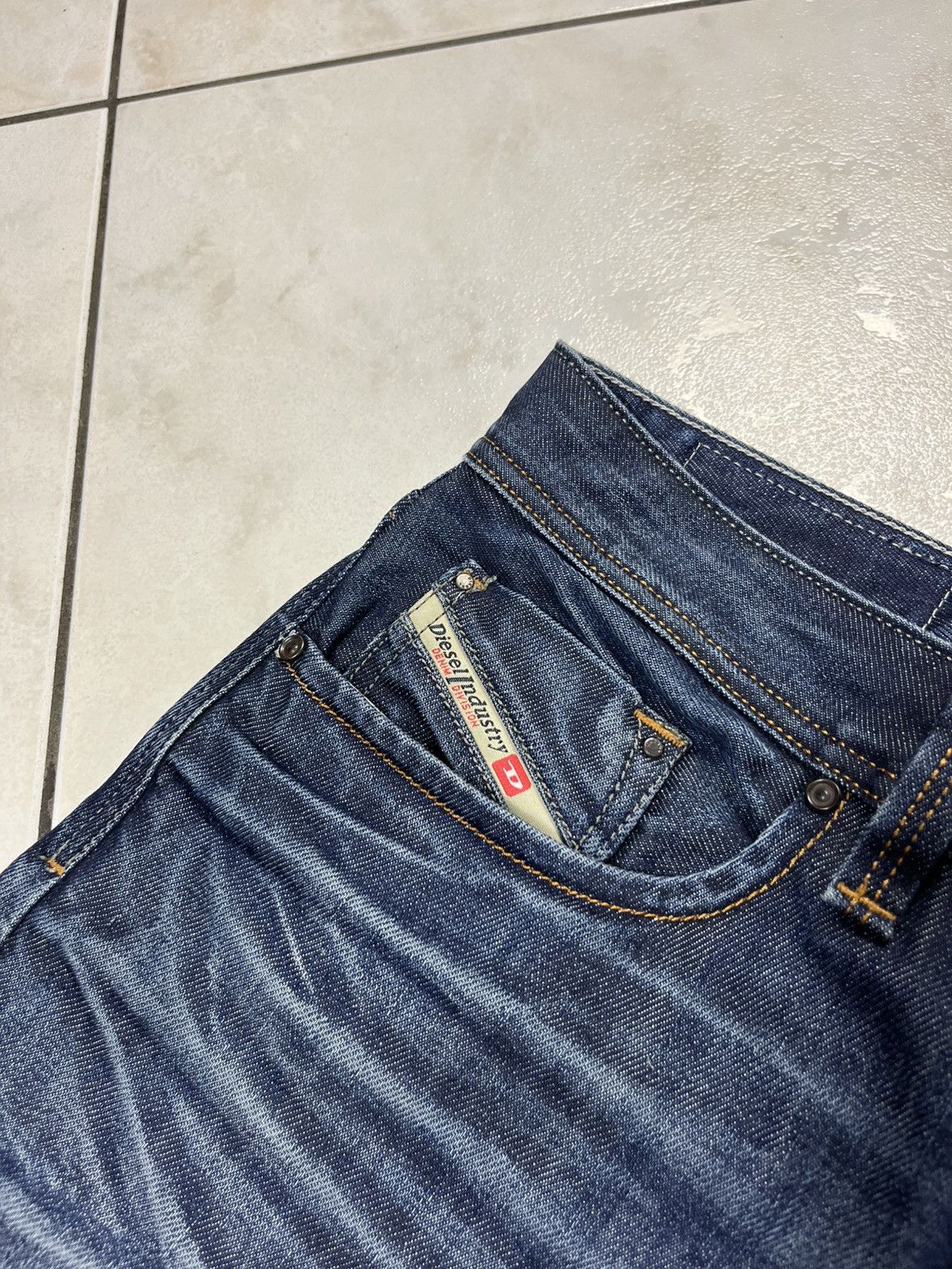 Diesel × Vintage Vintage Diesel larkee waxed y2k distressed denim jeans pants Size US 34 / EU 50 - 11 Thumbnail