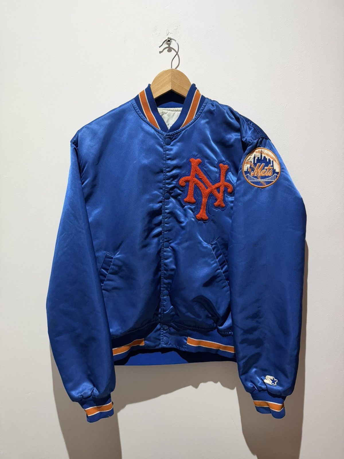 Starter Vintage 80s Starter Mets satin bomber jacket Size US M / EU 48-50 / 2 - 1 Thumbnail