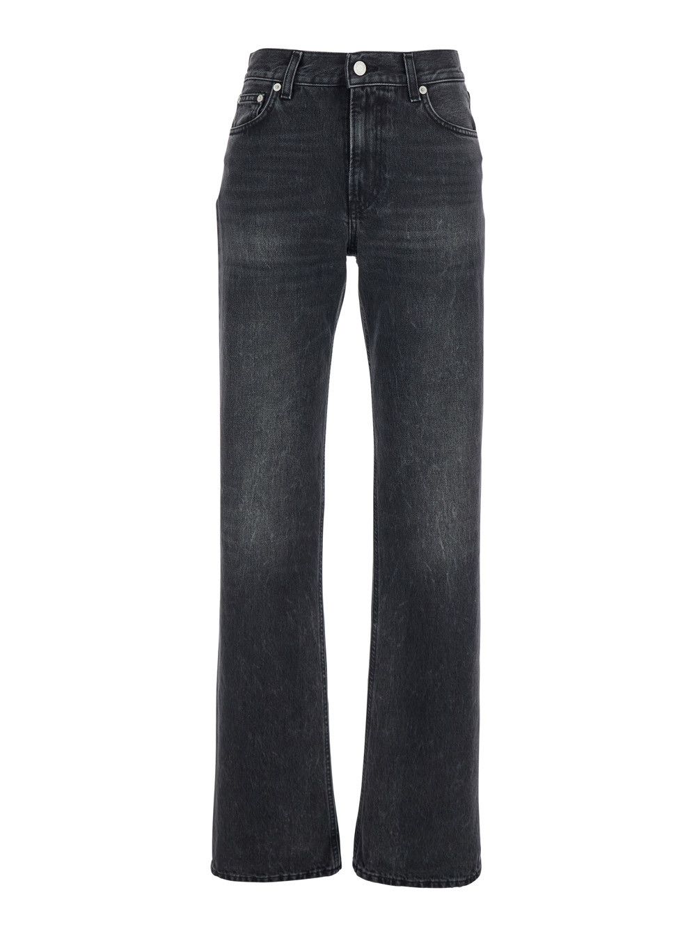 Haikure Black Jeans with Belt Loops and Logo Patch on the Rear in Denim Woman Size 27" / US 4 / IT 40 - 1 Thumbnail