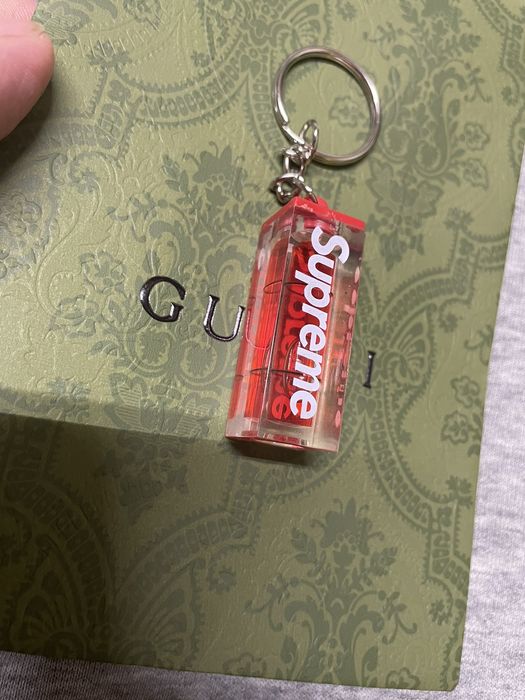 Supreme level keychain on sale red