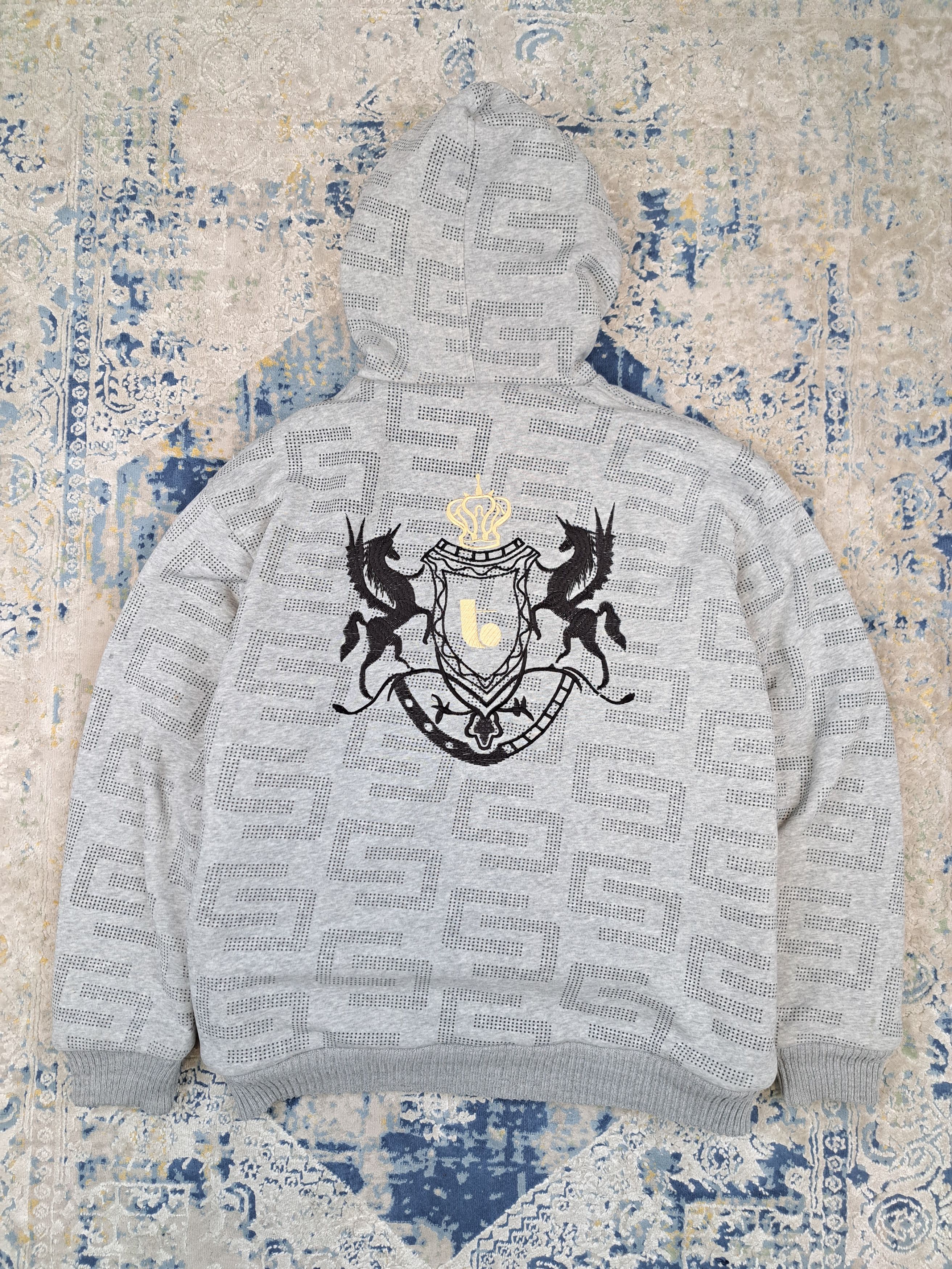 Japanese Brand Vintage y2k Like Ed Hardy Faux Fur Lined Avant Garde Hoodie Size US XL / EU 56 / 4 - 2 Thumbnail