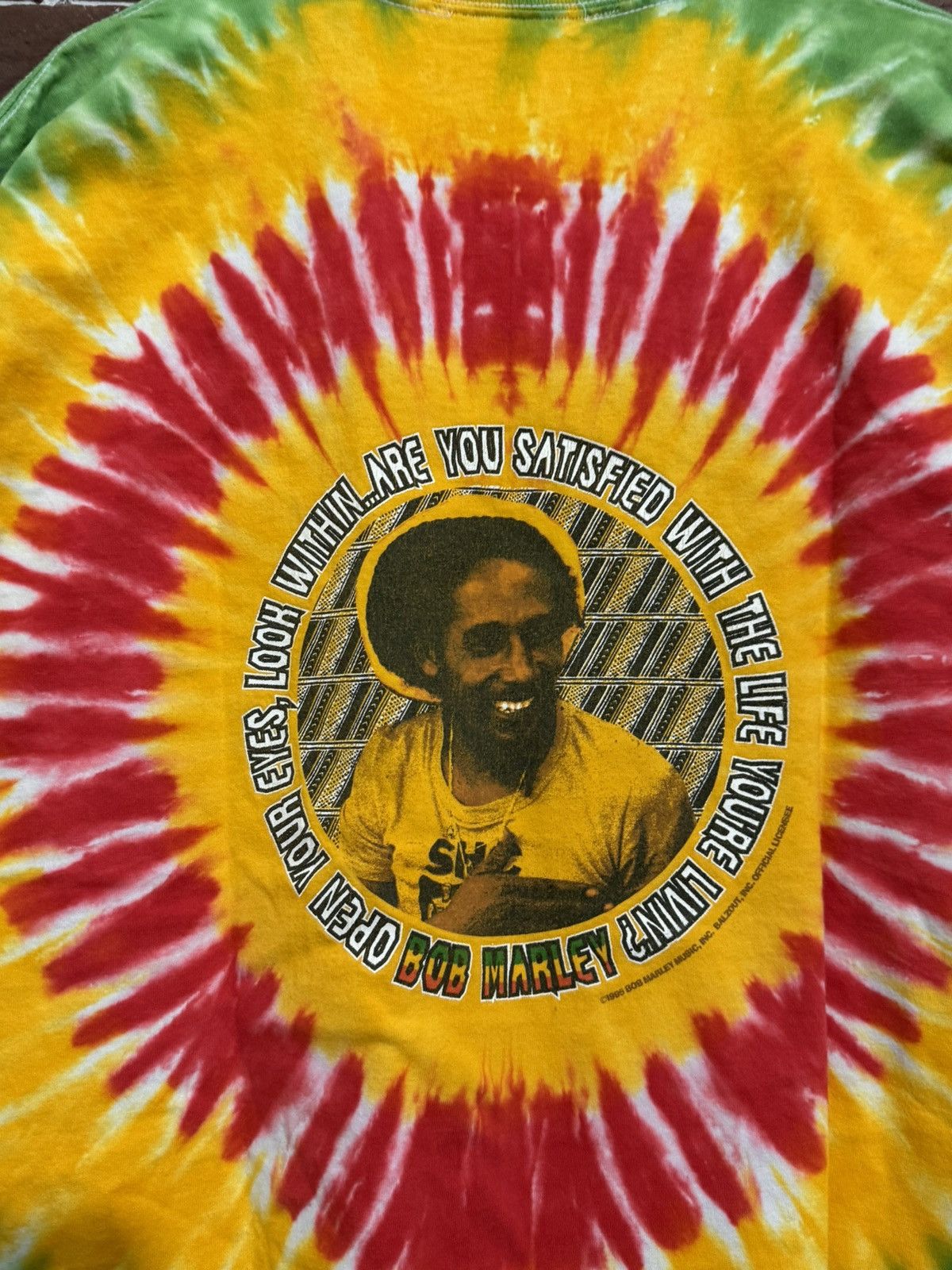 Bob Marley 1996 Bob Marley Vintage Rap Tee Reggae Lion Single Stitch Size US XL / EU 56 / 4 - 4 Thumbnail