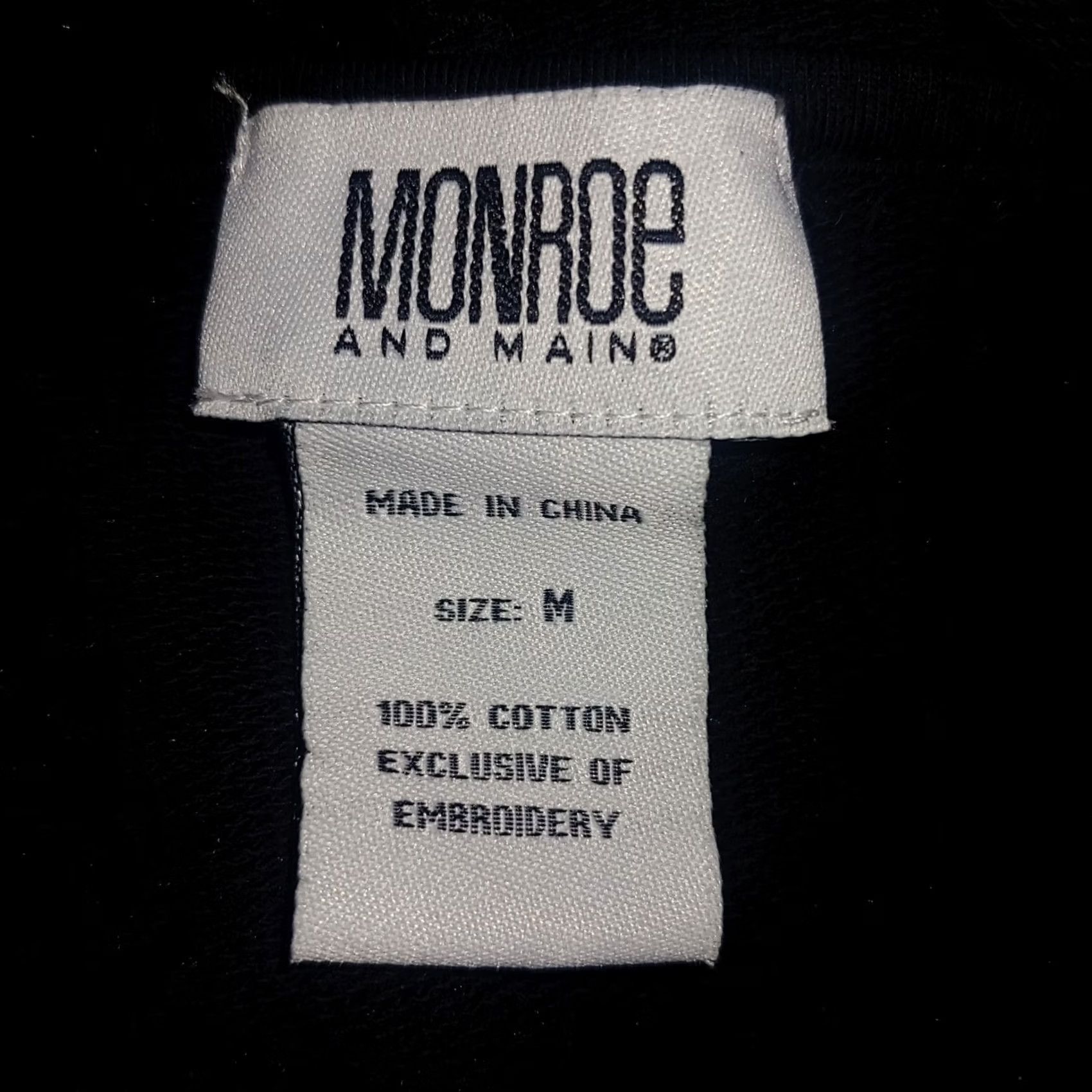 Vintage Monroe & Maine Sweatshirt Women M Southwest Aztec Black Hood Flared Artsy Sweatshirt Size M / US 6-8 / IT 42-44 - 6 Thumbnail